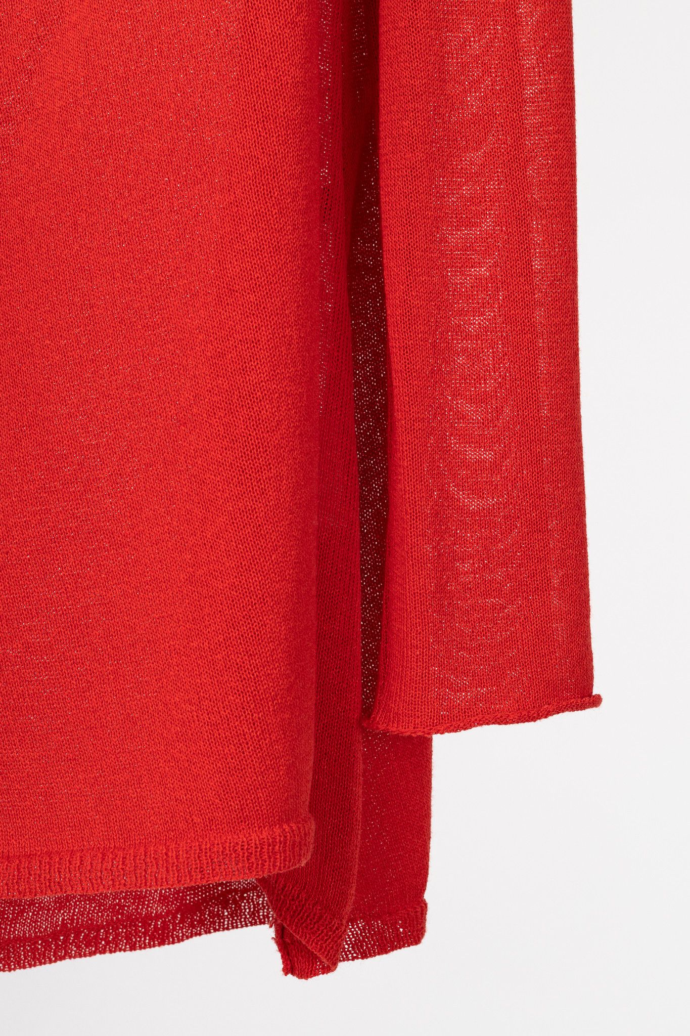 Sarah Pacini Sarah Pacini Red Linen-Blend Knit Cowl Sweater Size ONE SIZE - 6 Thumbnail