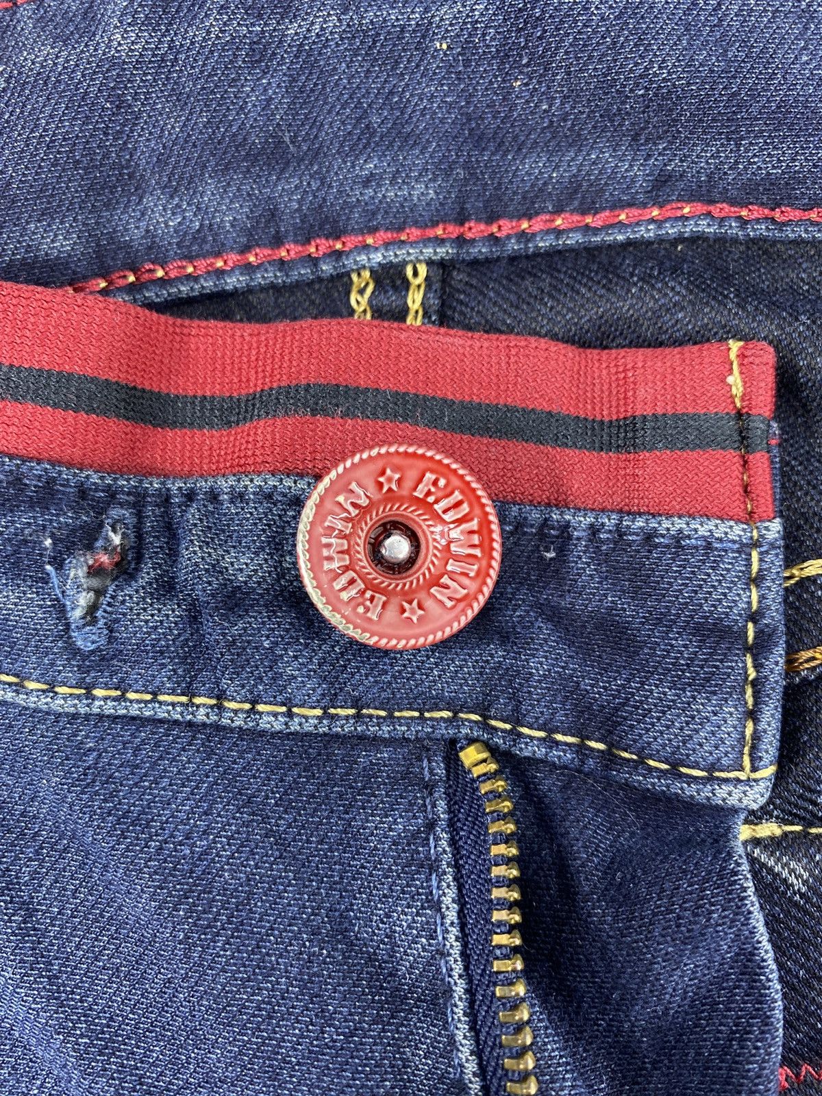 Edwin × Jean Edwin Jerseys 503 Blue Wash Jeans - J1098 Size 30" / US 8 / IT 44 - 9 Thumbnail
