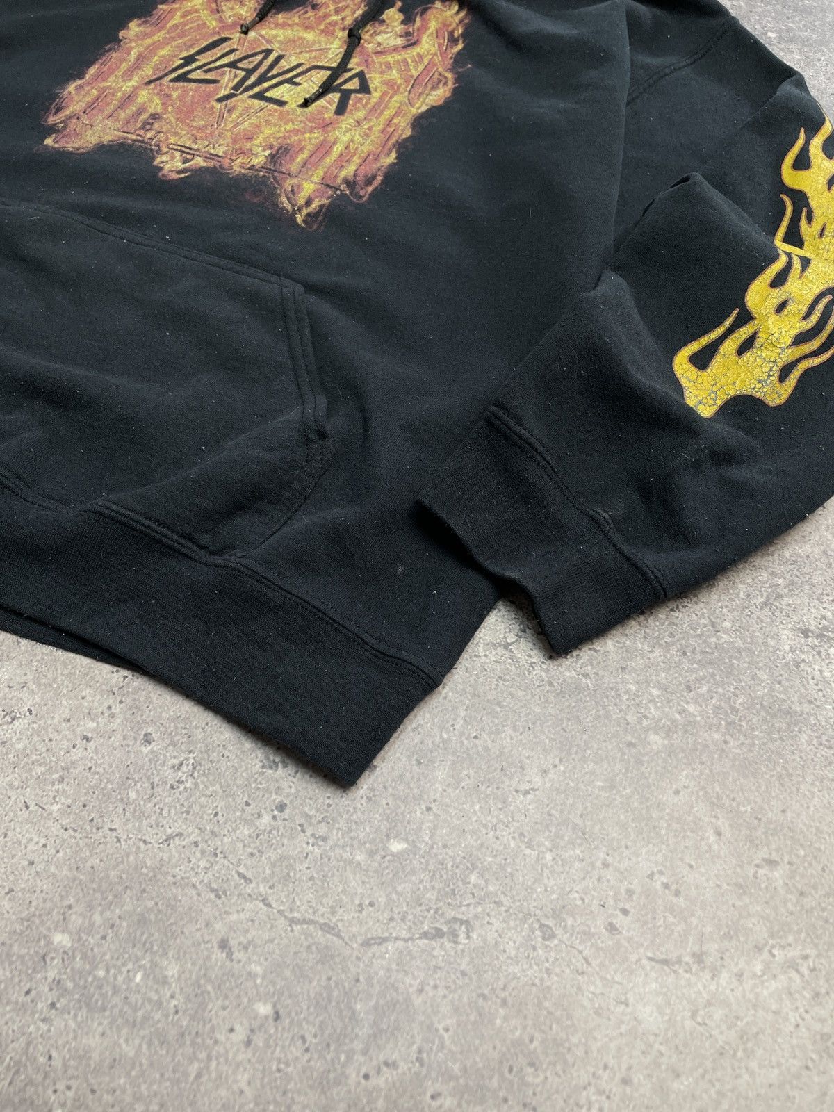 Band Tees Vintage Slayer Boxy Fit Hoodie 00s Rock Tribal Affliction Size US L / EU 52-54 / 3 - 7 Thumbnail