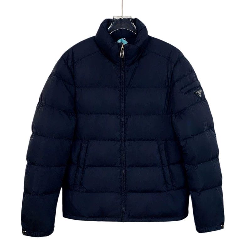 Prada Prada Dark blue triangle zipper down coat Size US S / EU 44-46 / 1 - 1 Thumbnail