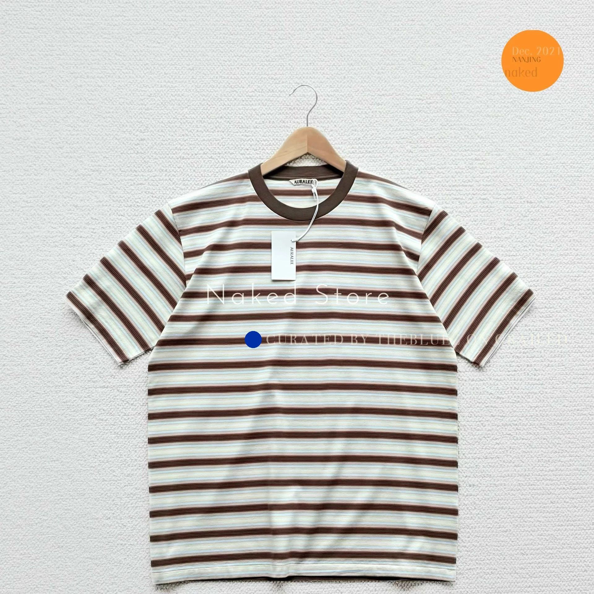 Auralee Gradient Stripe Two-Tone Short Sleeve Tee Size US L / EU 52-54 / 3 - 1 Thumbnail