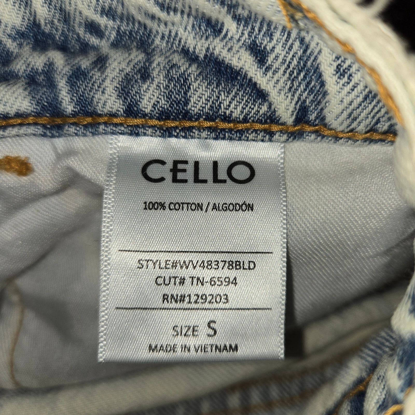 Other NWT Cello Jean cutoff shorts sz S asymmetrical fly acid wash Size 28" / US 6 / IT 42 - 7 Thumbnail
