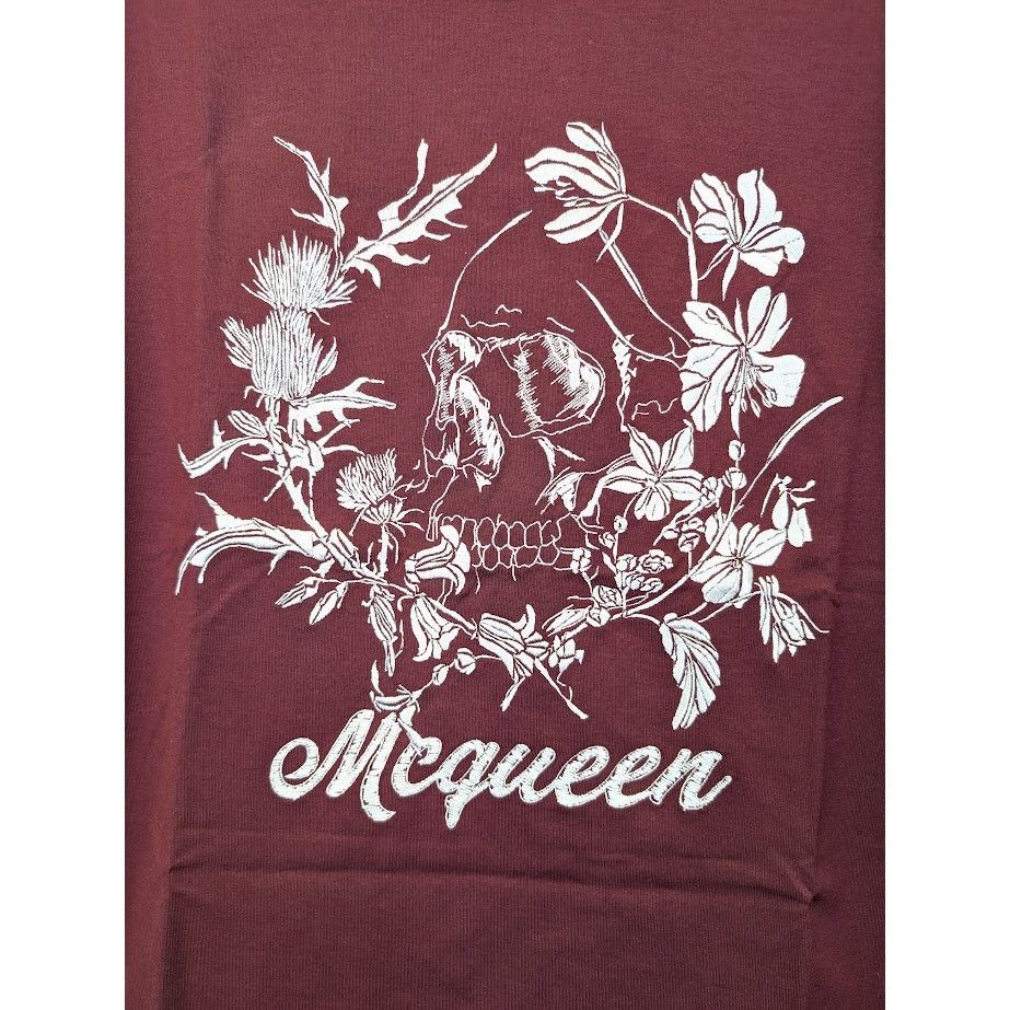 Alexander McQueen o1rshd1 Short Sleeve T-Shirt in Burgundy XL Size US XL / EU 56 / 4 - 8 Thumbnail