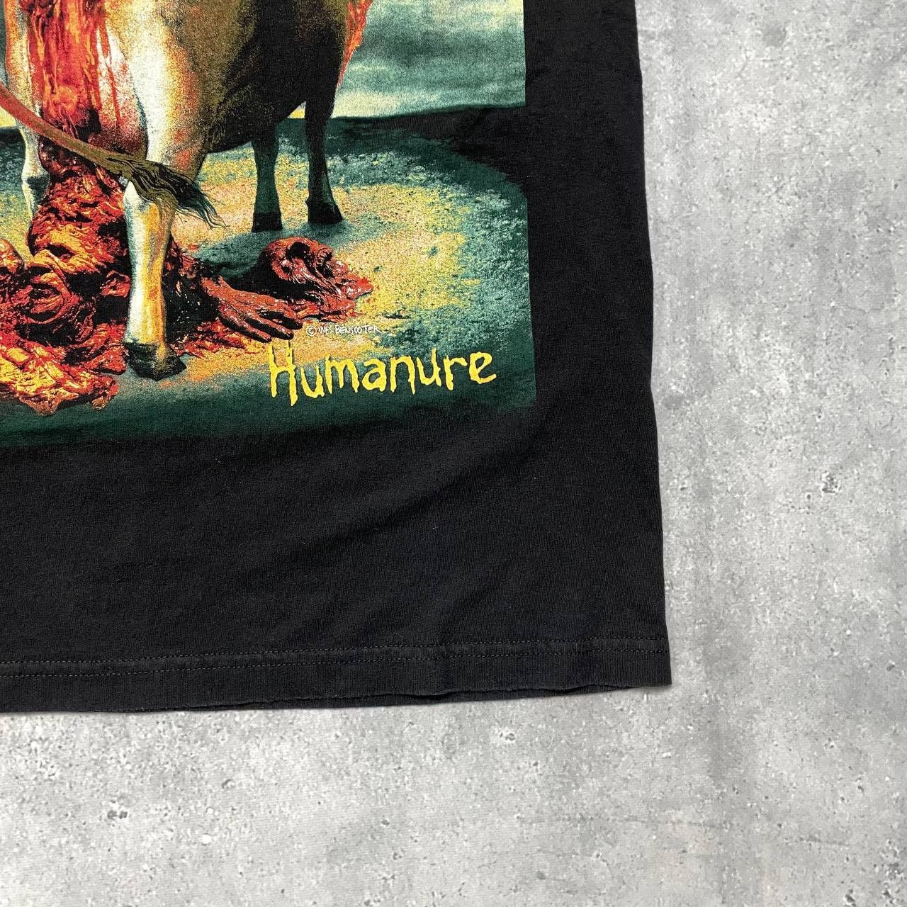 Band Tees Cattle Decapitation Humanure Deathgrind Band T Shirt Black M Size US M / EU 48-50 / 2 - 10 Thumbnail