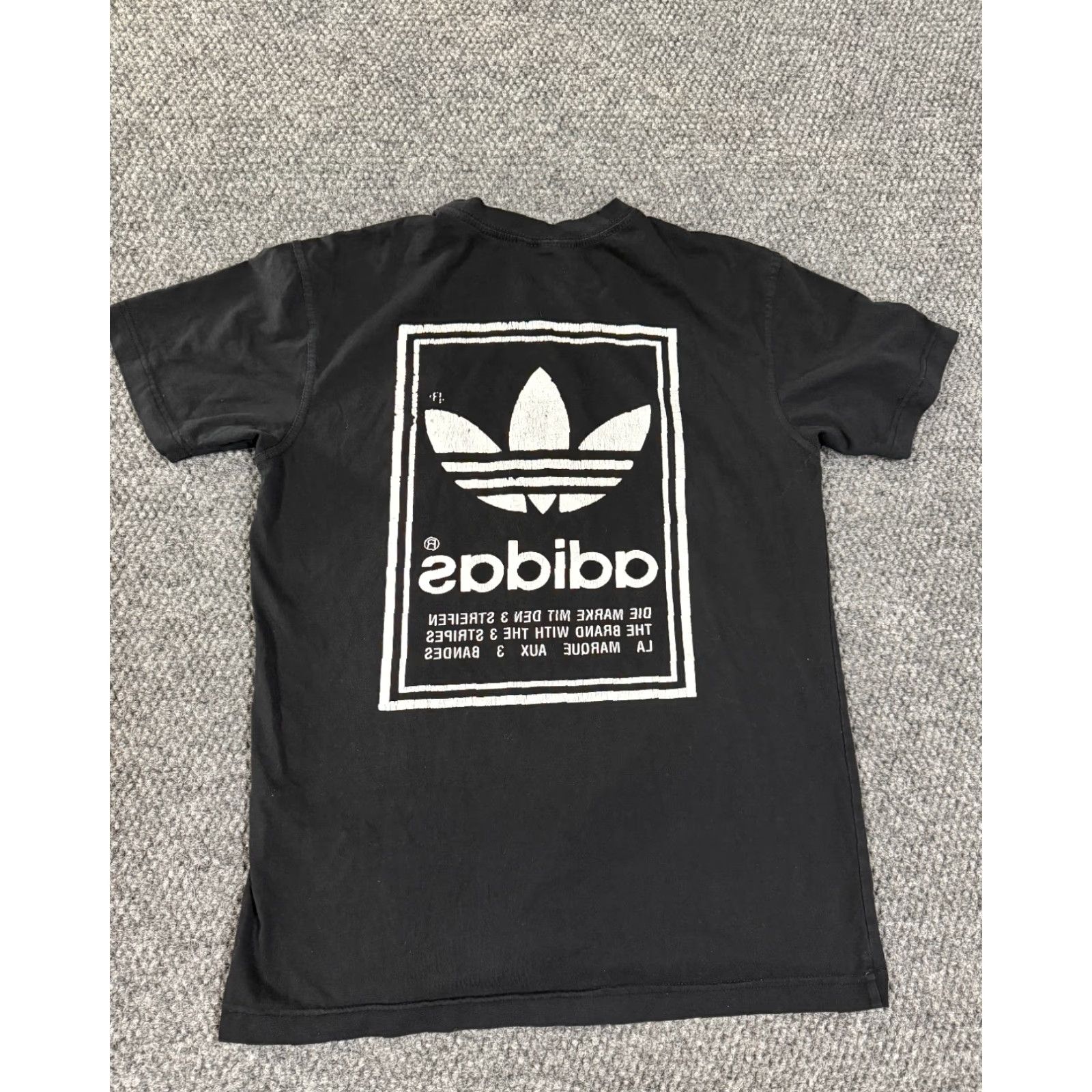 Adidas adidas graphic T-Shirt Mens Medium Black Trefoil Logo Short Sleeve Casual Size US M / EU 48-50 / 2 - 7 Thumbnail