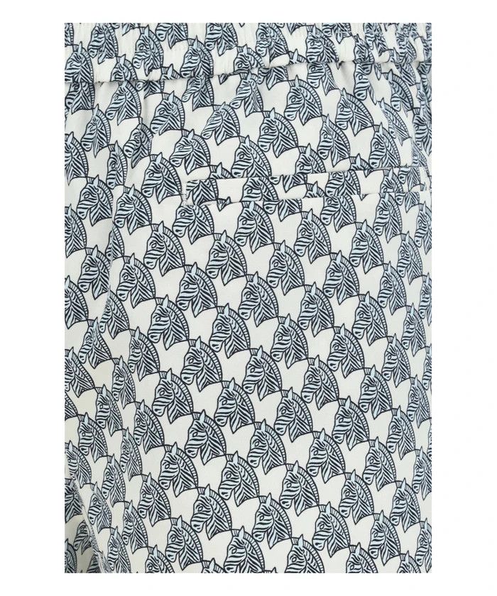 Tory Burch o1s22i1n1024 Printed Poplin Shorts in Blue Size 27" / US 4 / IT 40 - 3 Thumbnail