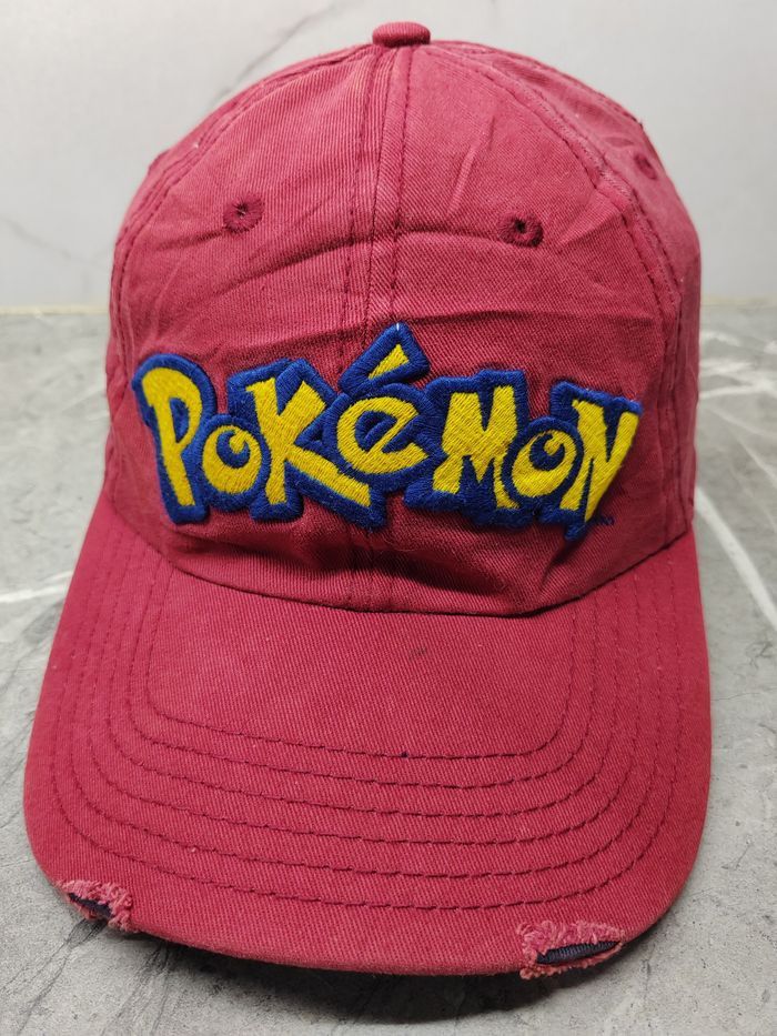 Pokemon Vintage Pokemon Distressed Style Cap Hat Size ONE SIZE - 1 Thumbnail
