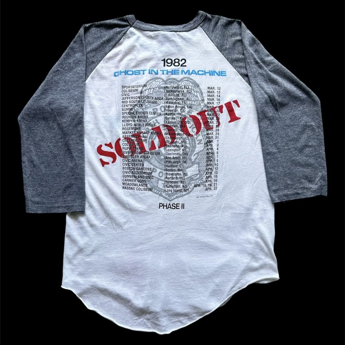 Band Tees × Vintage Vintage 1982 The Police Ghost in the machine tour shirt Size US M / EU 48-50 / 2 - 6 Thumbnail