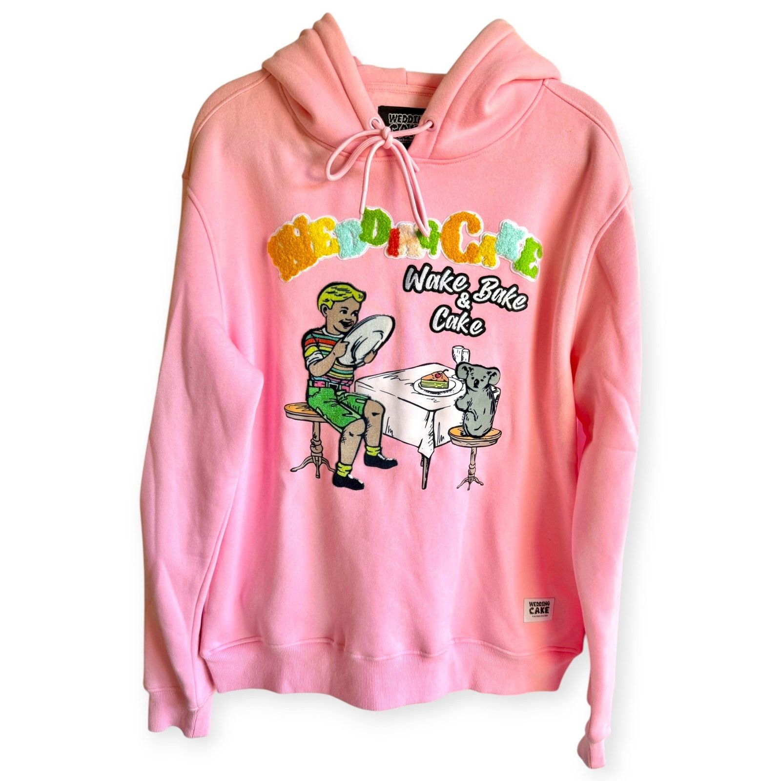 Other Wedding Cake Hoodie Pink Wake & Bake Weed Pullover Unisex L Size US L / EU 52-54 / 3 - 1 Thumbnail