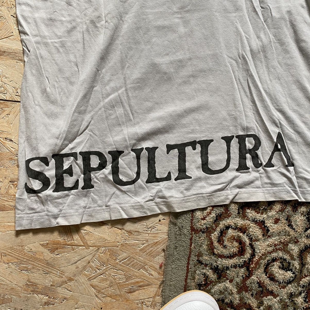Band Tees × Vintage VINTAGE 90S SEPULTURA ROOTS RARE BAND TEE Size US L / EU 52-54 / 3 - 9 Thumbnail