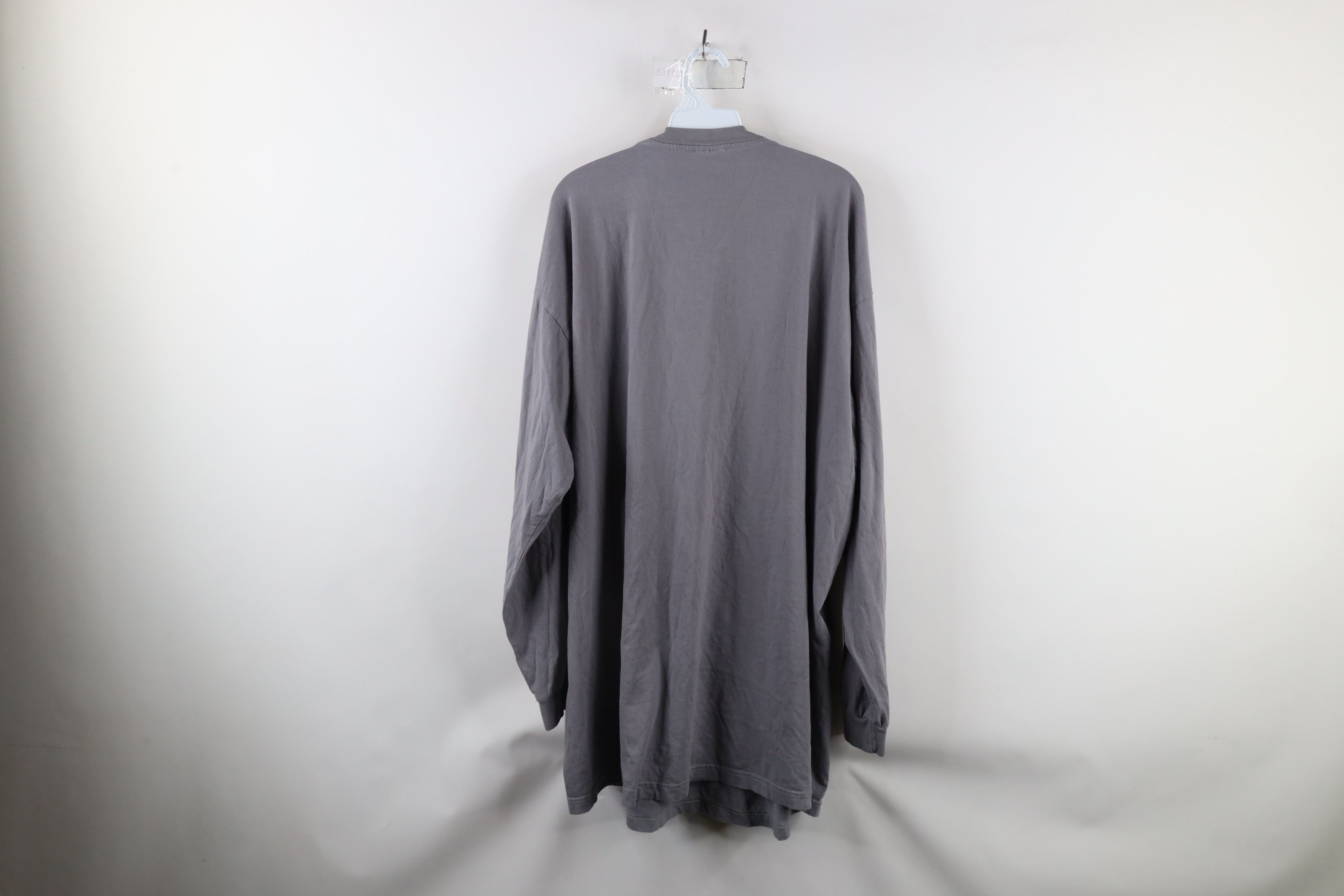 Vintage Vintage 90s Streetwear Long Sleeve T-Shirt Gray Cotton Size US XXL / EU 58 / 5 - 9 Thumbnail