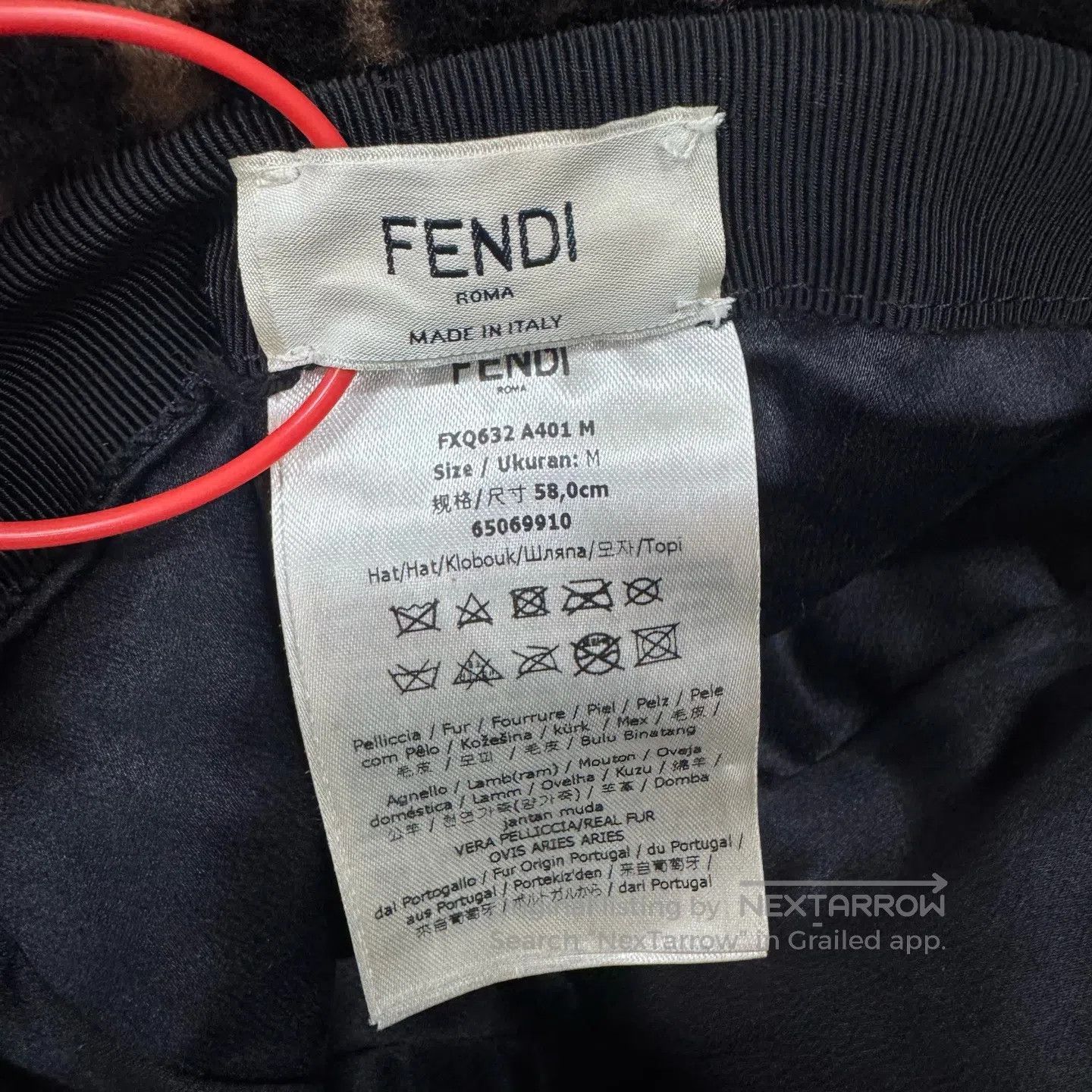 Fendi FENDI Double F Old-Age Plush Fisherman's Hat| Size ONE SIZE - 3 Thumbnail