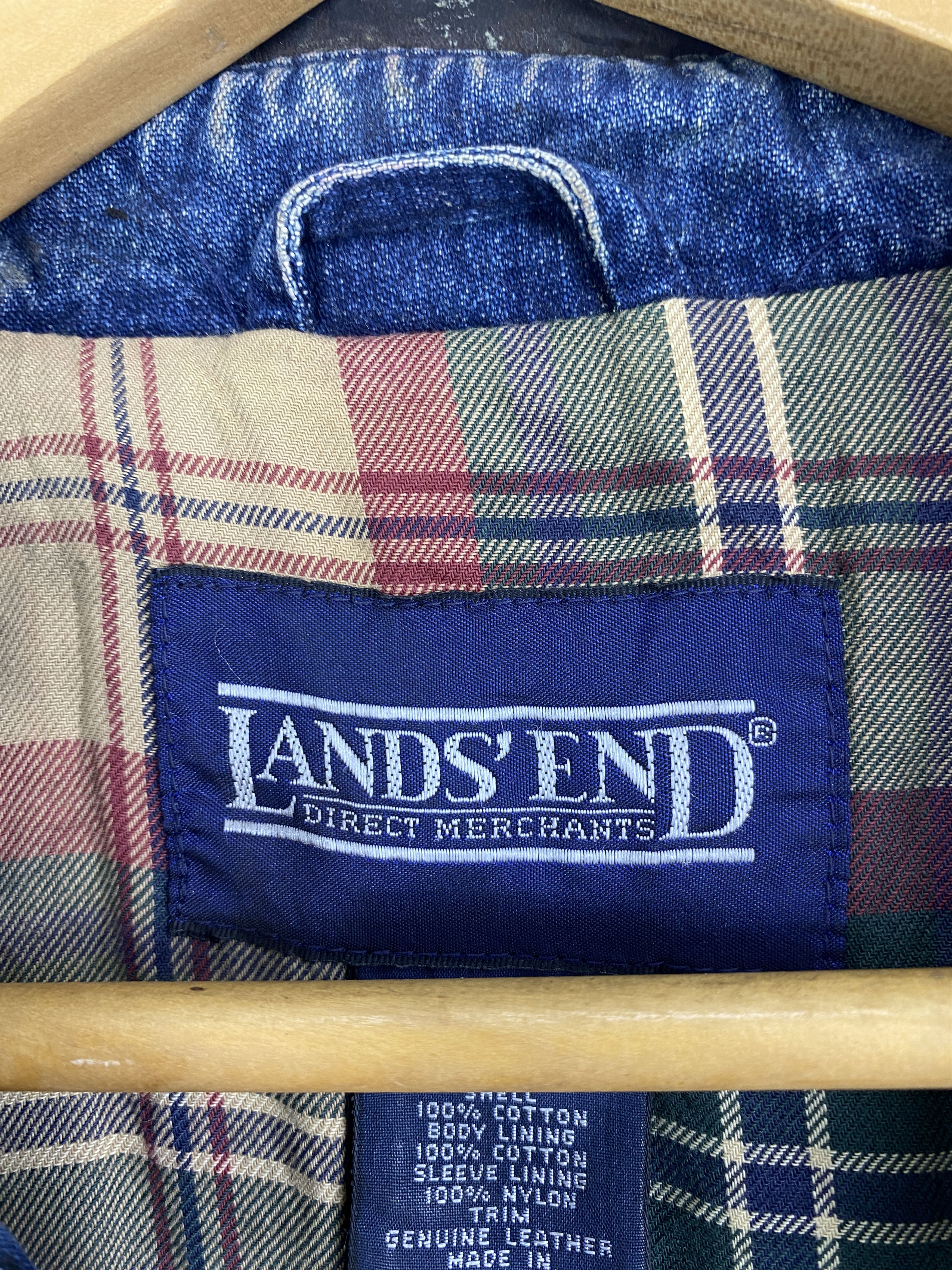 Lands' End Vintage Lands End Denim Jacket jacket J2011 Size US L / EU 52-54 / 3 - 11 Thumbnail