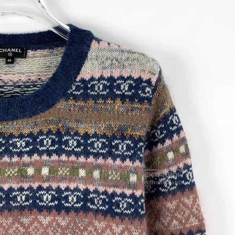Chanel Chanel Roman series colour-blocked striped logo inlaid cas Size S / US 4 / IT 40 - 3 Thumbnail