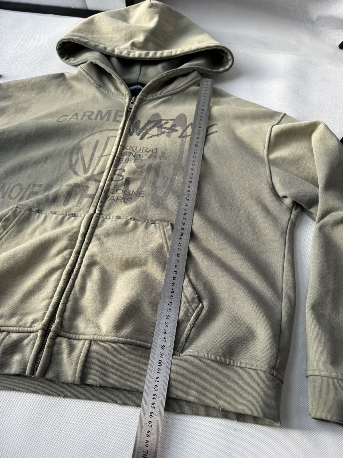 No Faith Studios NFS SPLIT ZIP JACKET LIGHT GREEN Zip Up Hoodie no faith Stu Size US L / EU 52-54 / 3 - 22 Thumbnail