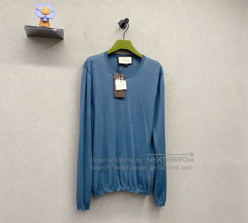 Gucci Gucci Blue knitwear sweater Size US M / EU 48-50 / 2 - 3 Thumbnail