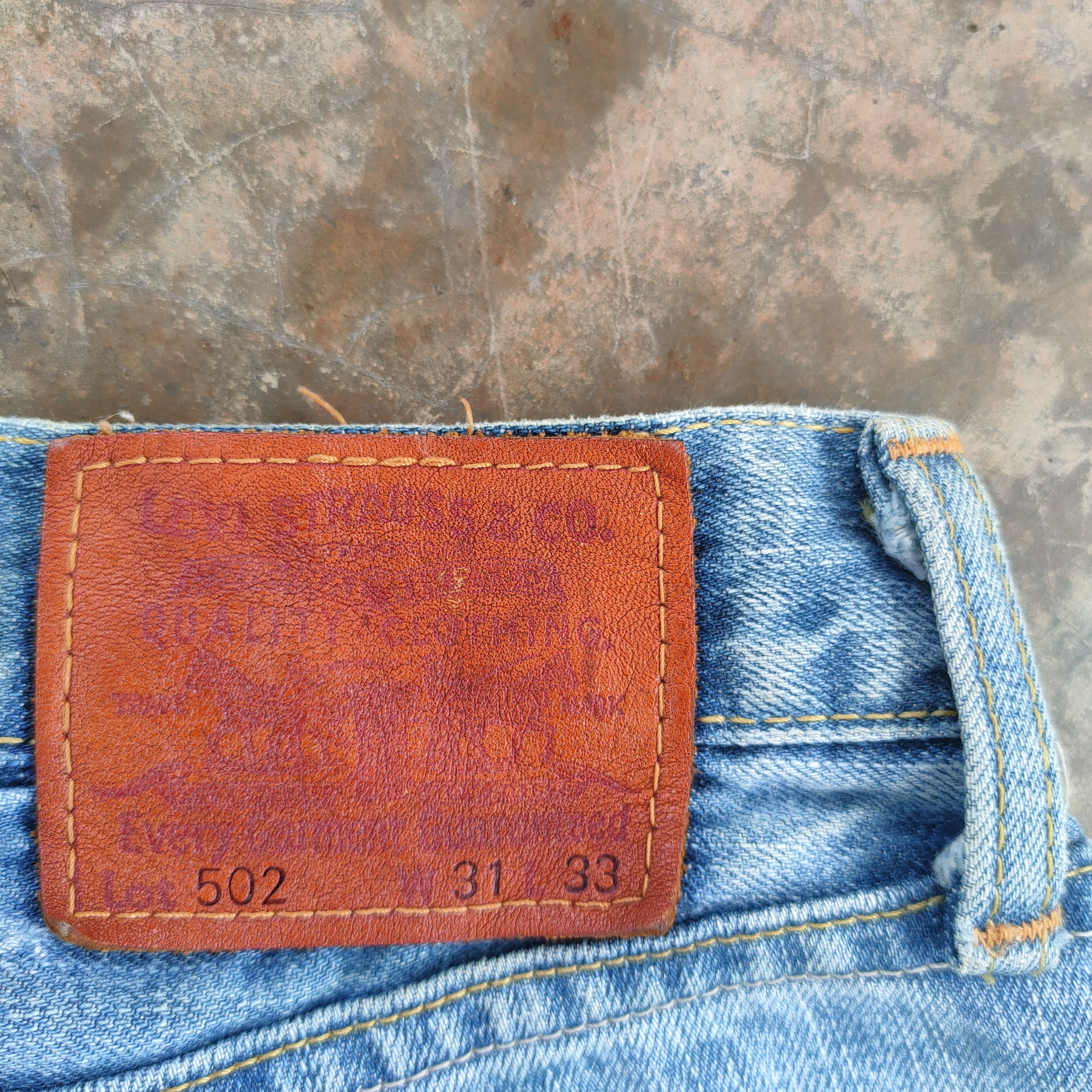 Levi's Vintage Clothing W31 VINTAGE LEVI'S 502 FADED RIPPED JEANS DENIM PANTS Size US 31 - 13 Thumbnail