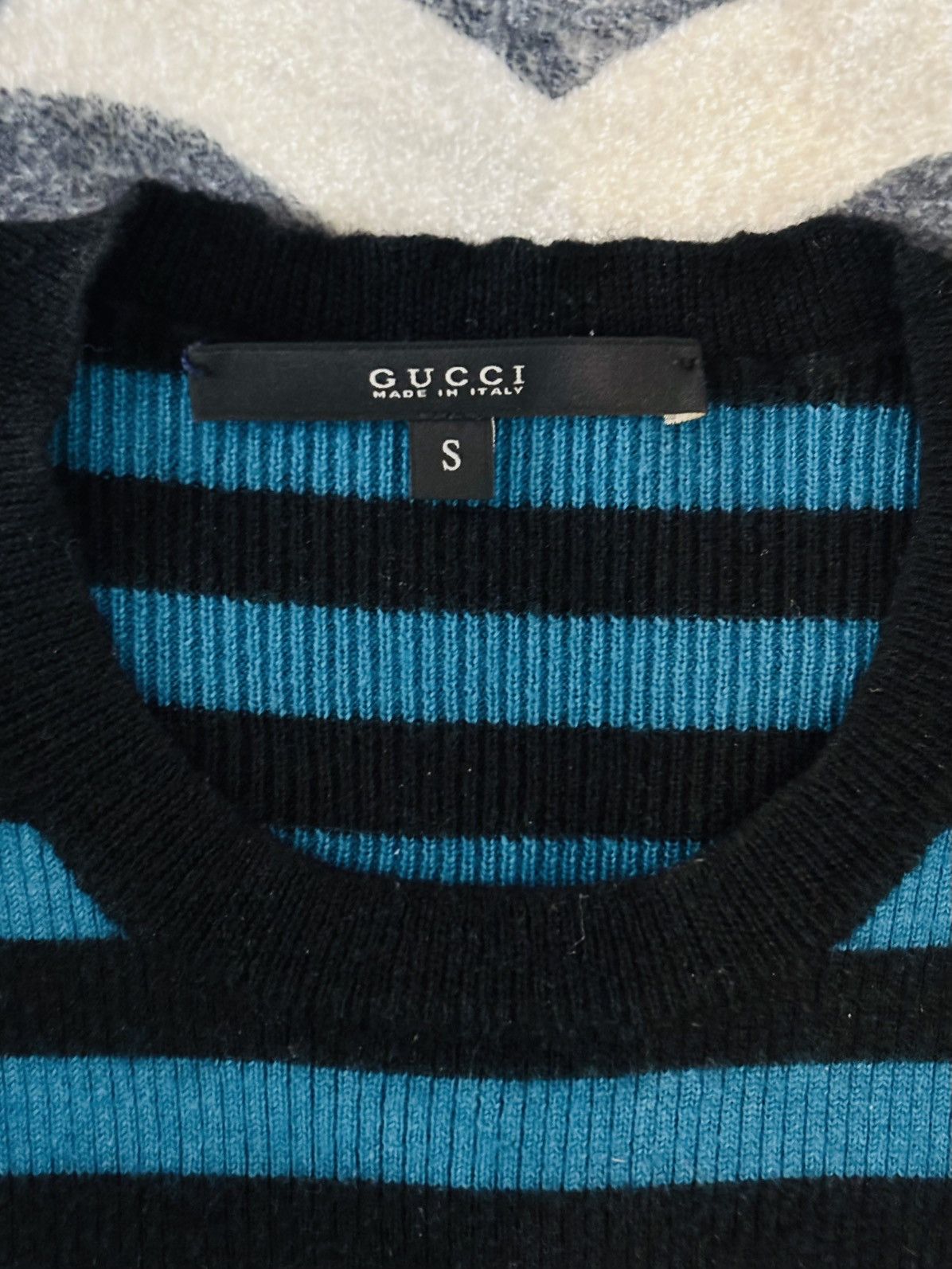 Gucci Cashmere Blend Striped Shirt Size XS / US 0-2 / IT 36-38 - 4 Thumbnail