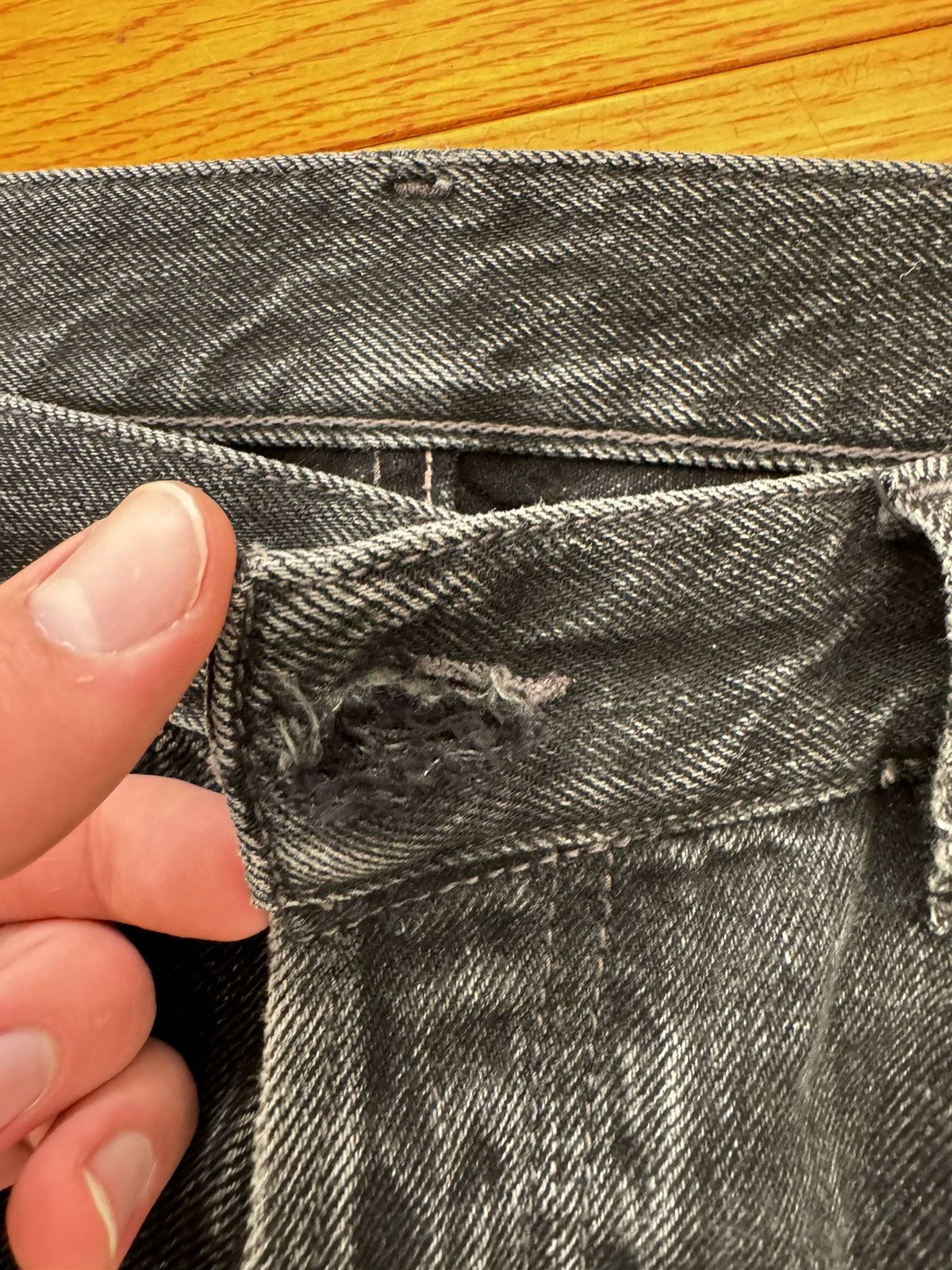 Acne Studios 2021M Jean Men Vintage Black 33/32 Size US 33 - 5 Thumbnail