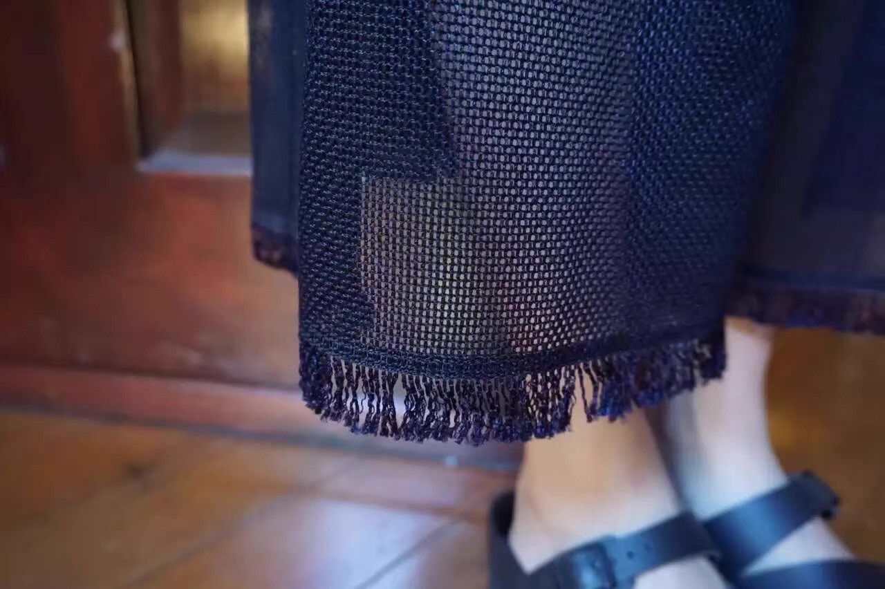 Sacai Sacai 16SS Women's Main Line Dark Blue Mesh Skort Ｑ25 Size 32" / US 10 / IT 46 - 5 Thumbnail