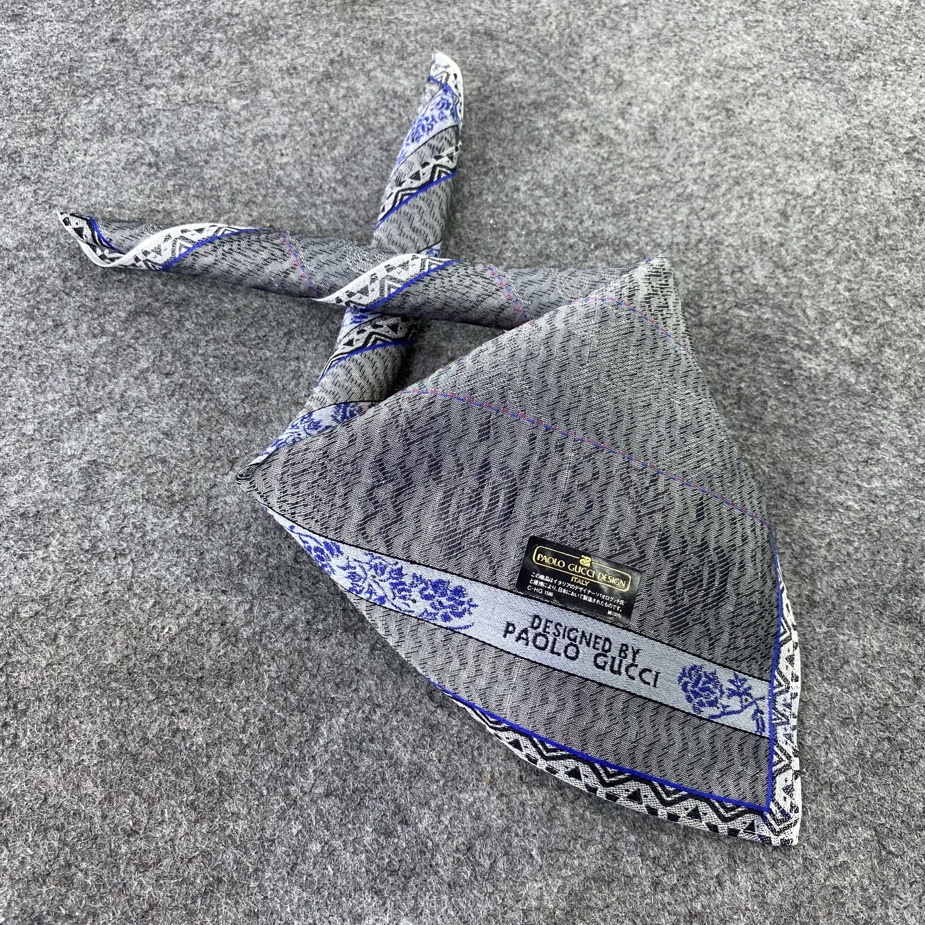 Paolo Gucci Paolo Gucci Paislee Handkerchief / Bandana/Neckerchief-B594 Size ONE SIZE - 1 Thumbnail