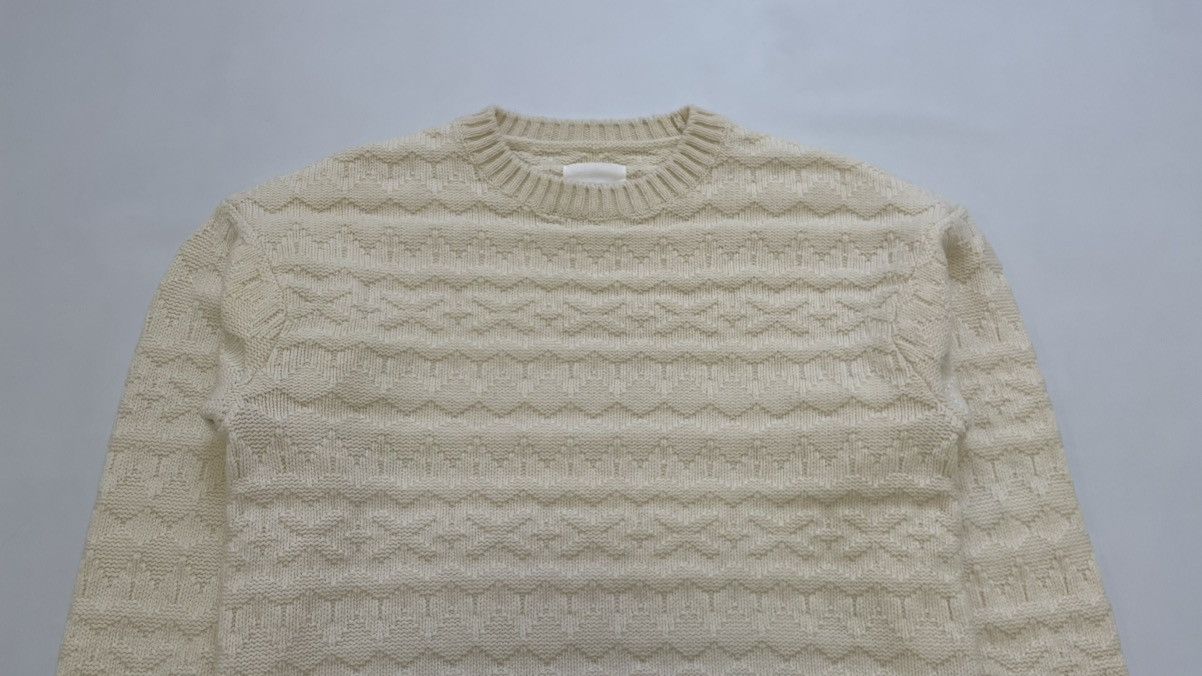 Takahiromiyashita The Soloist. Patterned Cream Wool Sweater Size US M / EU 48-50 / 2 - 3 Thumbnail