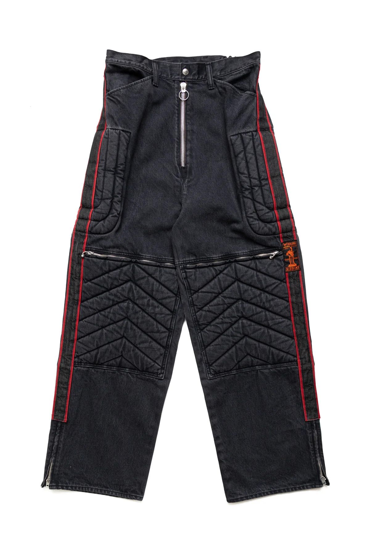 Kapital 14oz BLACK DENIM KOUNTRY MOTORCROSS PANTS "TODOTERRENO" Size US 32 / EU 48 - 1 Thumbnail