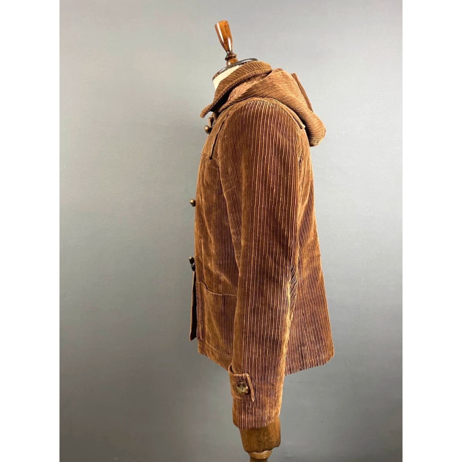 Max Mara Weekend Max Mara Coat Mens Duffle Brown Polyester Velvet Long Sleeve Size 14 Regular Classic Modern Sports Jacket/Coat Size US S / EU 44-46 / 1 - 4 Thumbnail