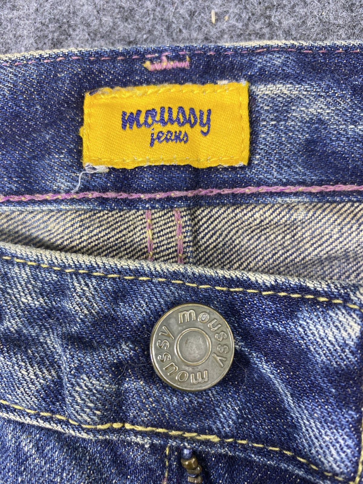 Japanese Brand × MOUSSY Moussy Distressed Flare Blue Wash Jeans- J1106 Size 27" / US 4 / IT 40 - 14 Thumbnail