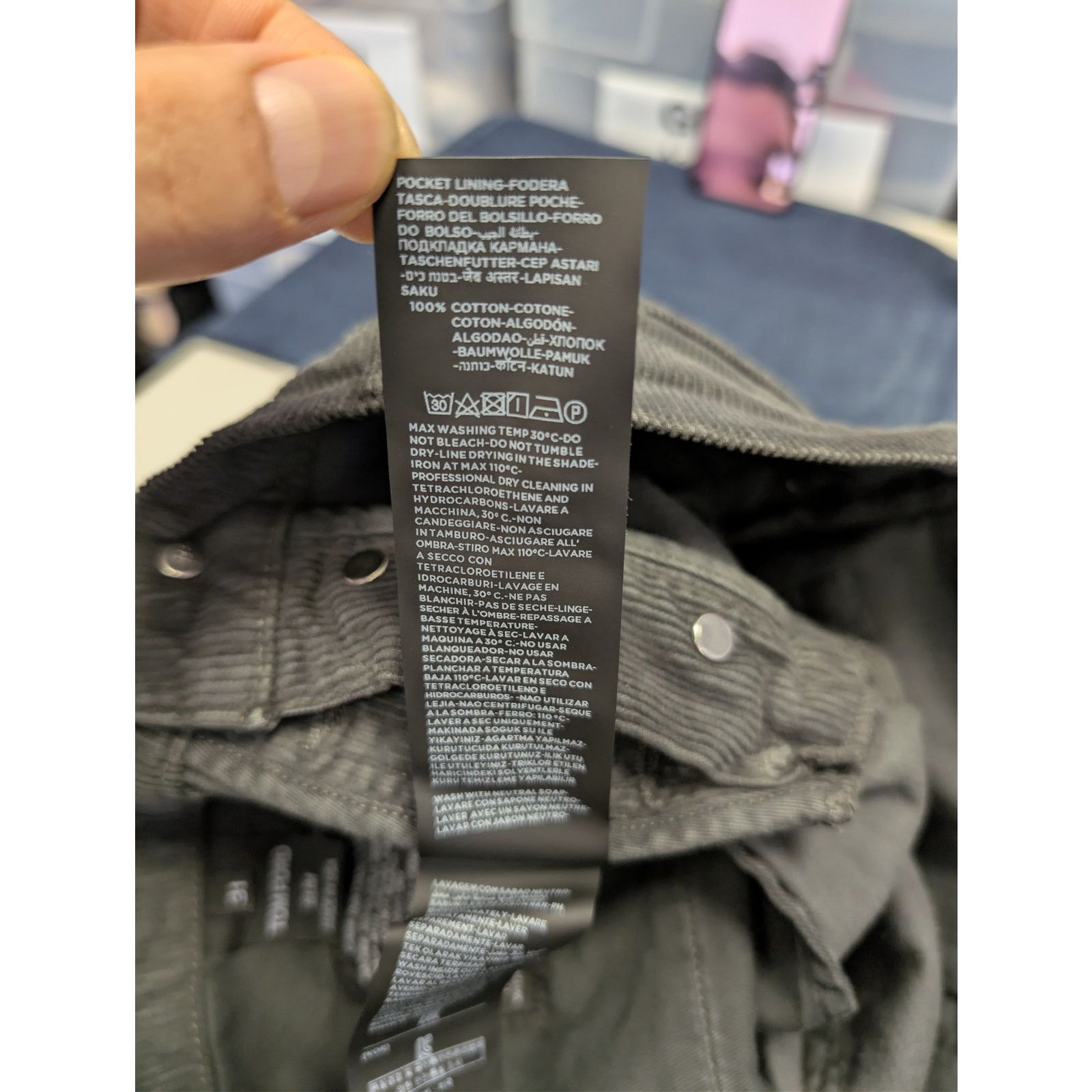 Tom Ford o1rshd1 Slim Fit Coated Denim Jeans in Black / Grey Size US 34 / EU 50 - 18 Thumbnail