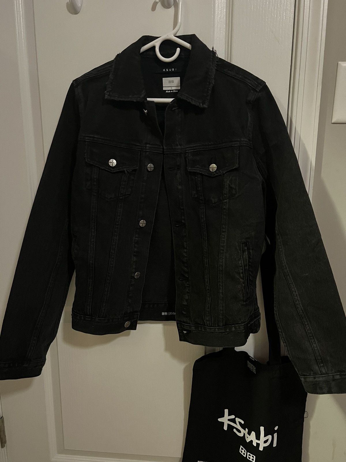 Image of Ksubi Jean Jacket in Black, Men's (Size Small)