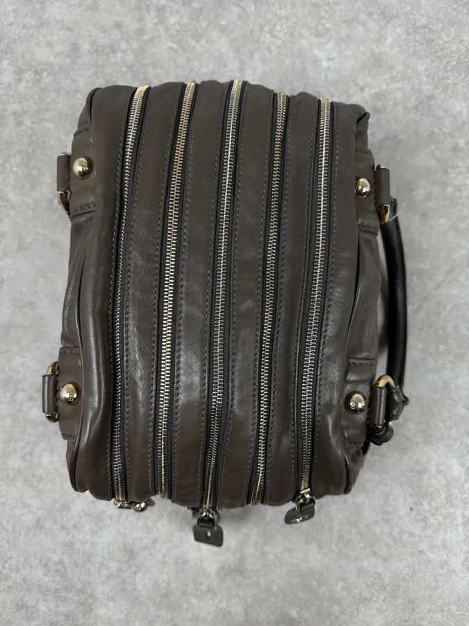 Dolce & Gabbana AW2010 Dolce & Gabbana Taupe Multi-Zip Leather Lily Bag Size ONE SIZE - 8 Thumbnail