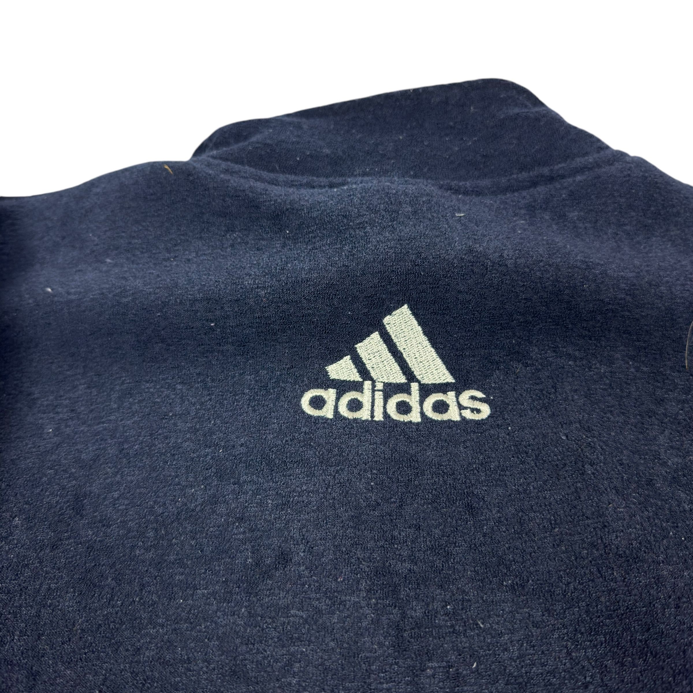 Adidas × Vintage Adidas Sports Men's Navy Cotton Quarter Zip Sweatshirt Large Size US L / EU 52-54 / 3 - 10 Thumbnail