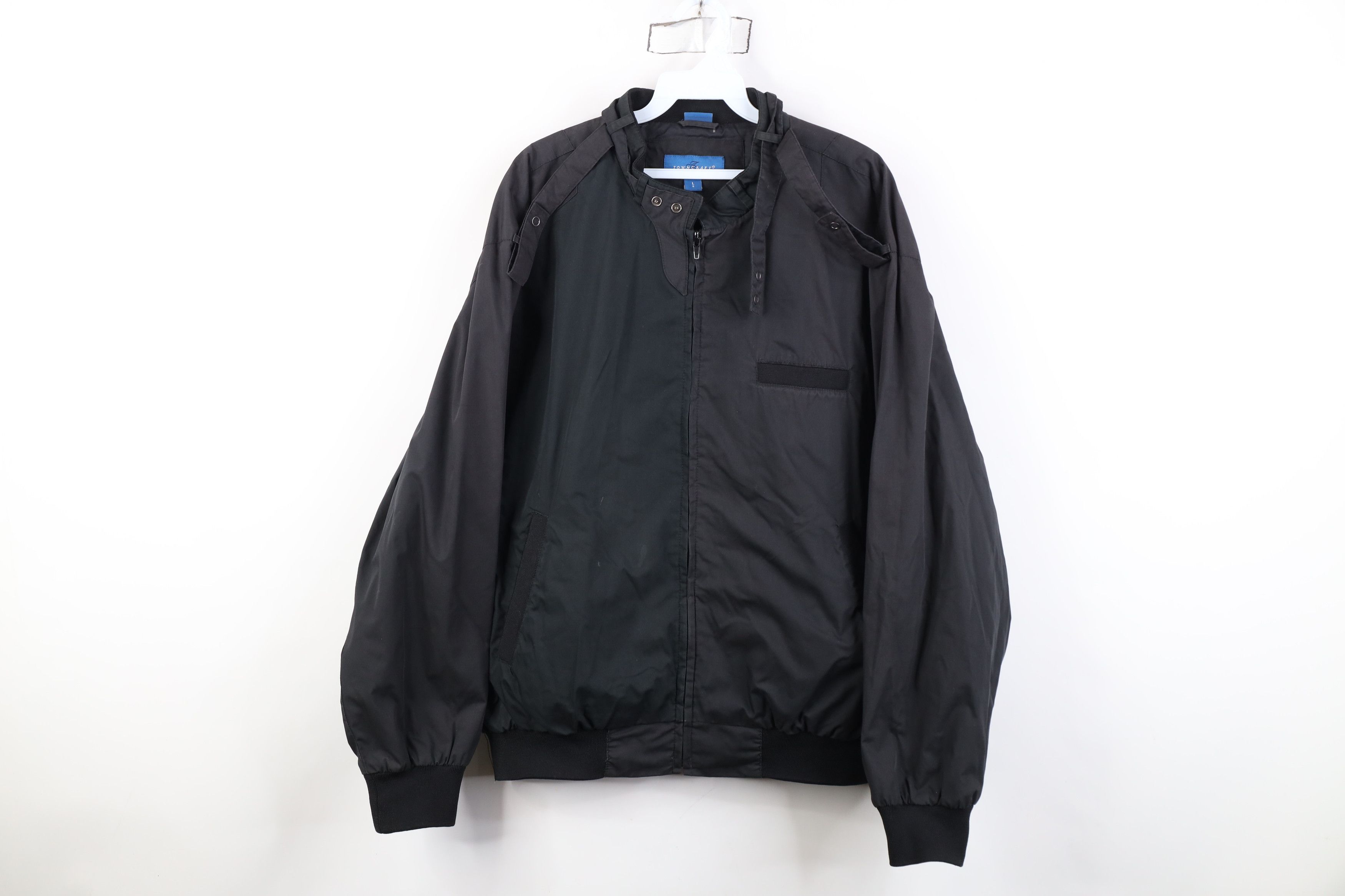 Vintage Vintage 90s Streetwear Full Zip Cafe Racer Bomber Jacket Size US L / EU 52-54 / 3 - 1 Thumbnail