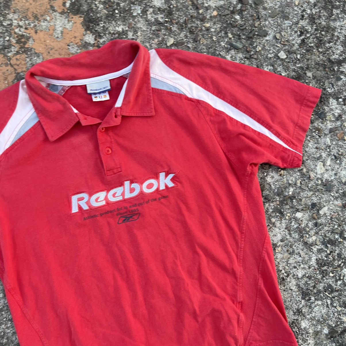 Reebok × Vintage Vintage 90’s Reebok Polo T-Shirt Size US L / EU 52-54 / 3 - 5 Thumbnail