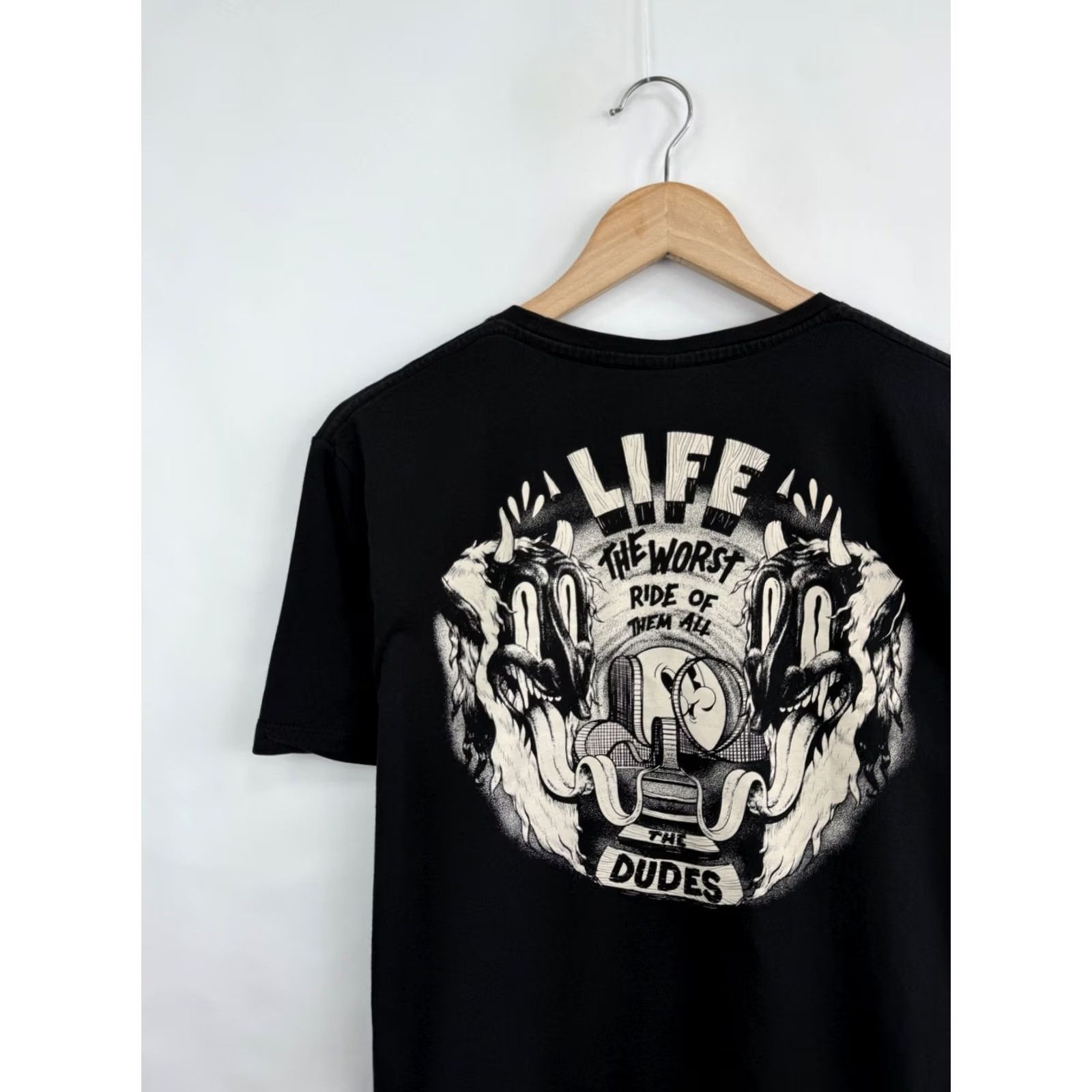 Alife VINTAGE Y2K The Dudes Life The Worst Ride Of Them All T-Shirt M Black Mens Size US M / EU 48-50 / 2 - 4 Thumbnail