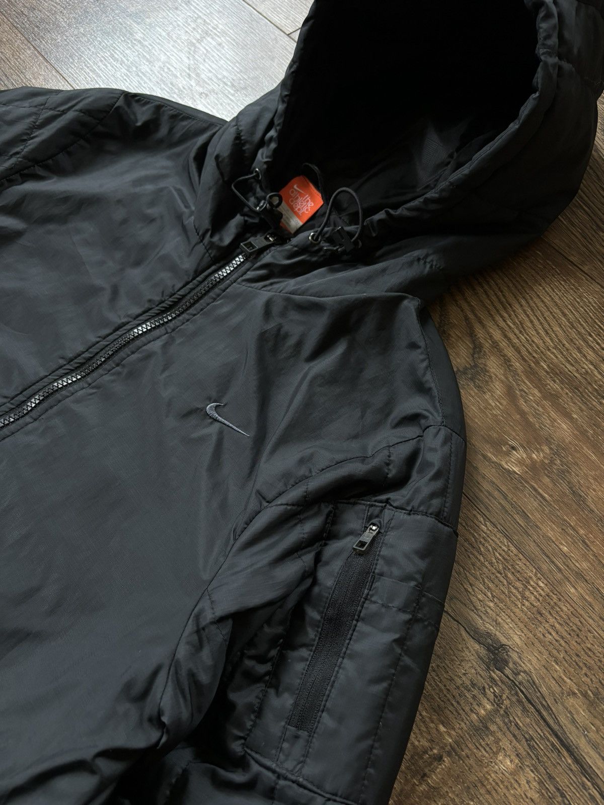 Nike × Vintage Nike The Athletic Dept Men's Black Full Zip Puffer Jacket S Size US S / EU 44-46 / 1 - 3 Thumbnail