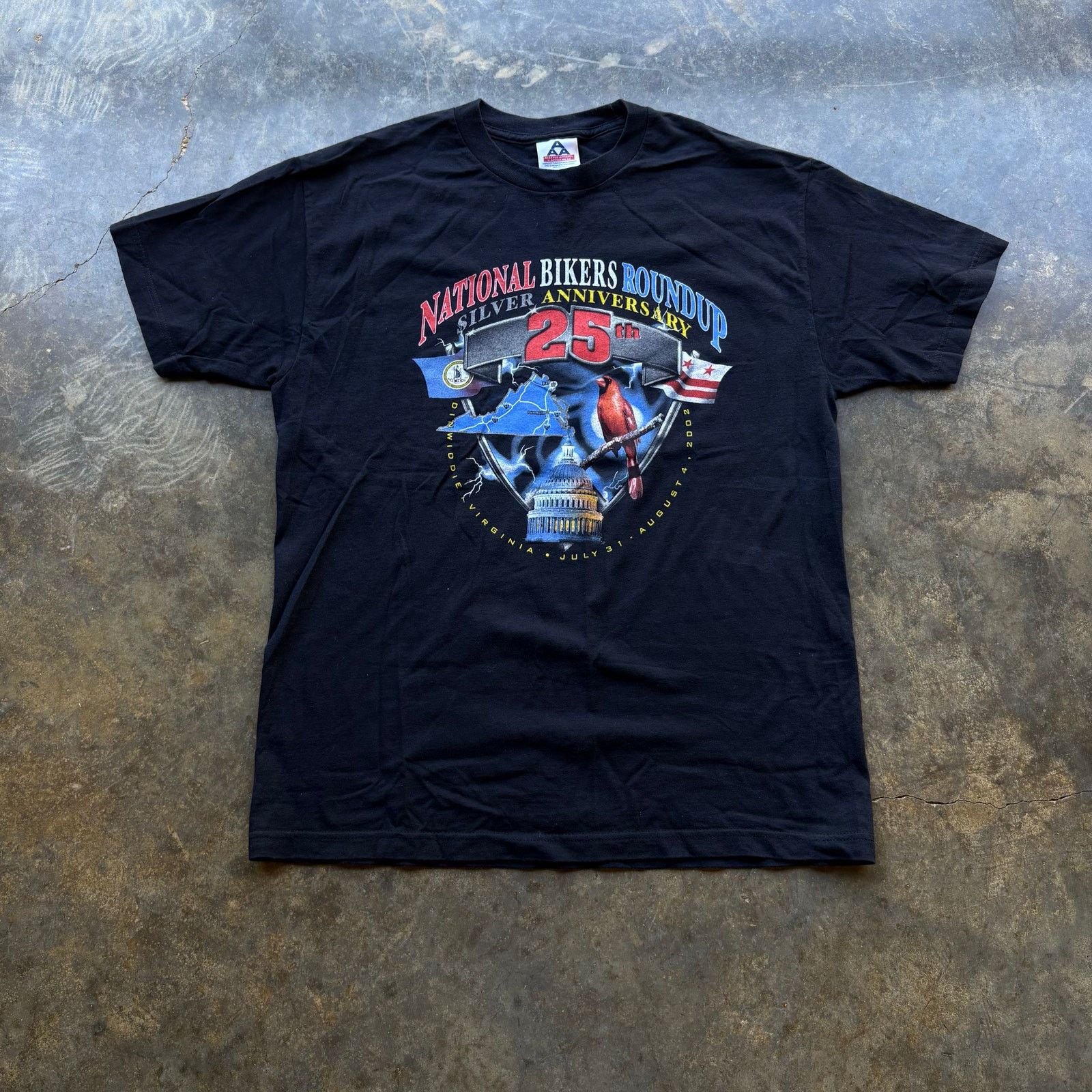 Harley Davidson Vintage 90s Biker Mc Club Harley T-shirt Size US L / EU 52-54 / 3 - 1 Thumbnail