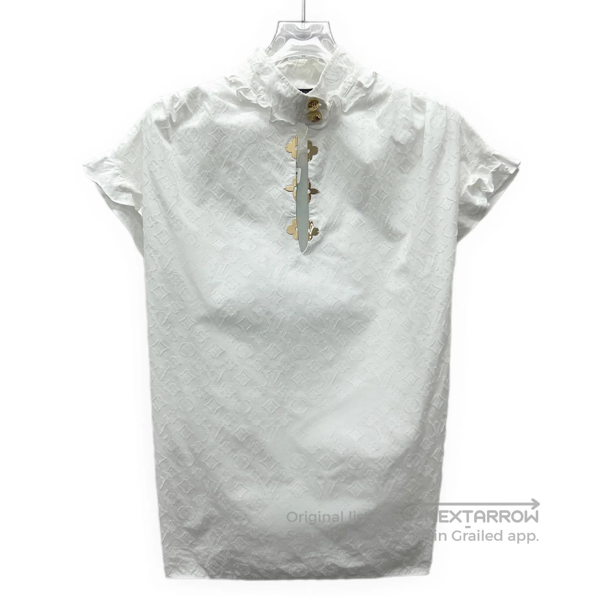 Thom Browne Thom Browne White logo jacquard full-print stand collar sl Size XS / US 0-2 / IT 36-38 - 1 Thumbnail