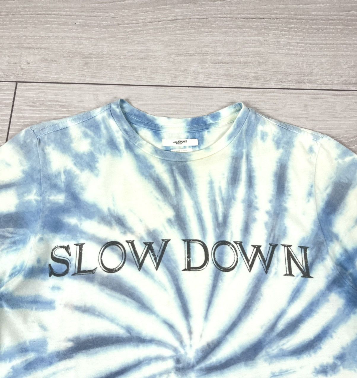 Isabel Marant Etoile Isabel Marant Etoile Zewel Tie Dye Slow Down T Shirt Size XS / US 0-2 / IT 36-38 - 4 Thumbnail