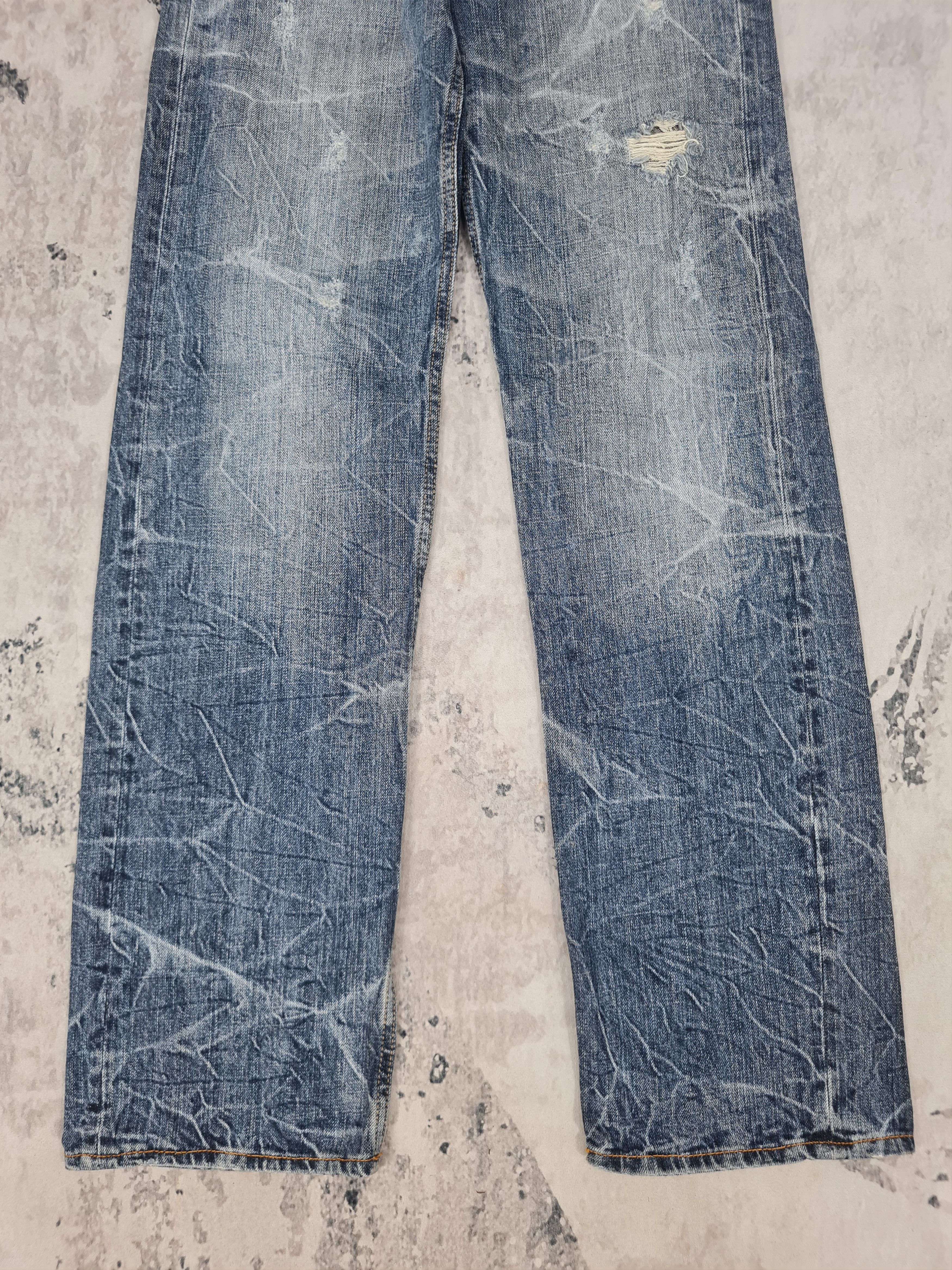 Japanese Brand Sirmione Embroider Skull Stone Wash Jeans 29x32.5 JB0160 Size US 29 - 4 Thumbnail