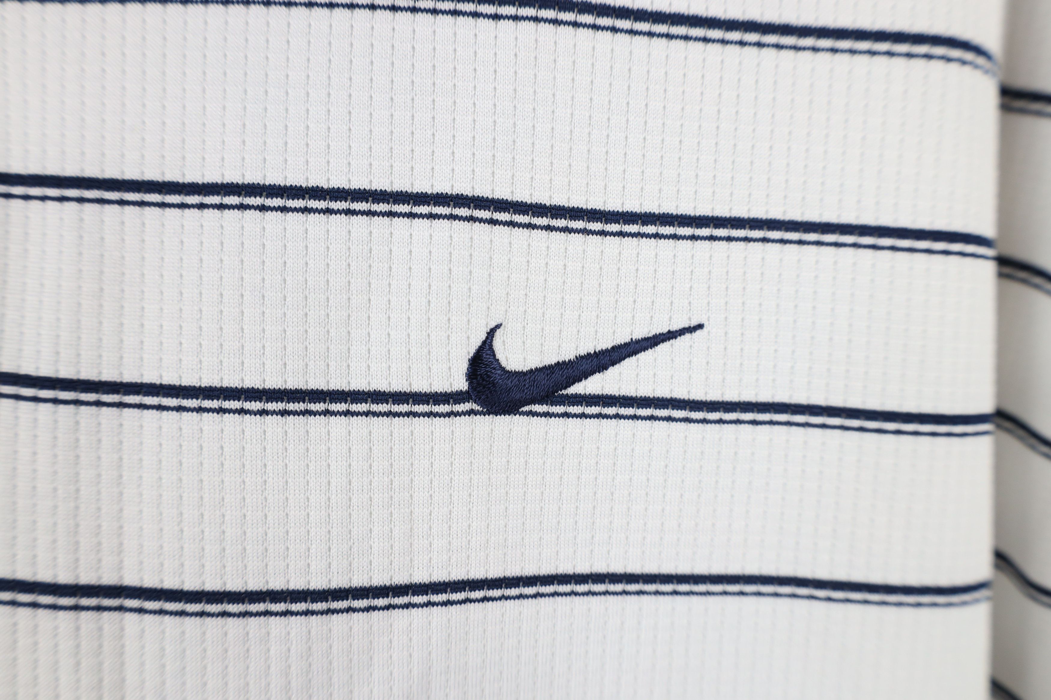 Nike × Vintage Vintage Nike Golf Scott Mini Swoosh Striped Polo Shirt Size US XXL / EU 58 / 5 - 4 Thumbnail