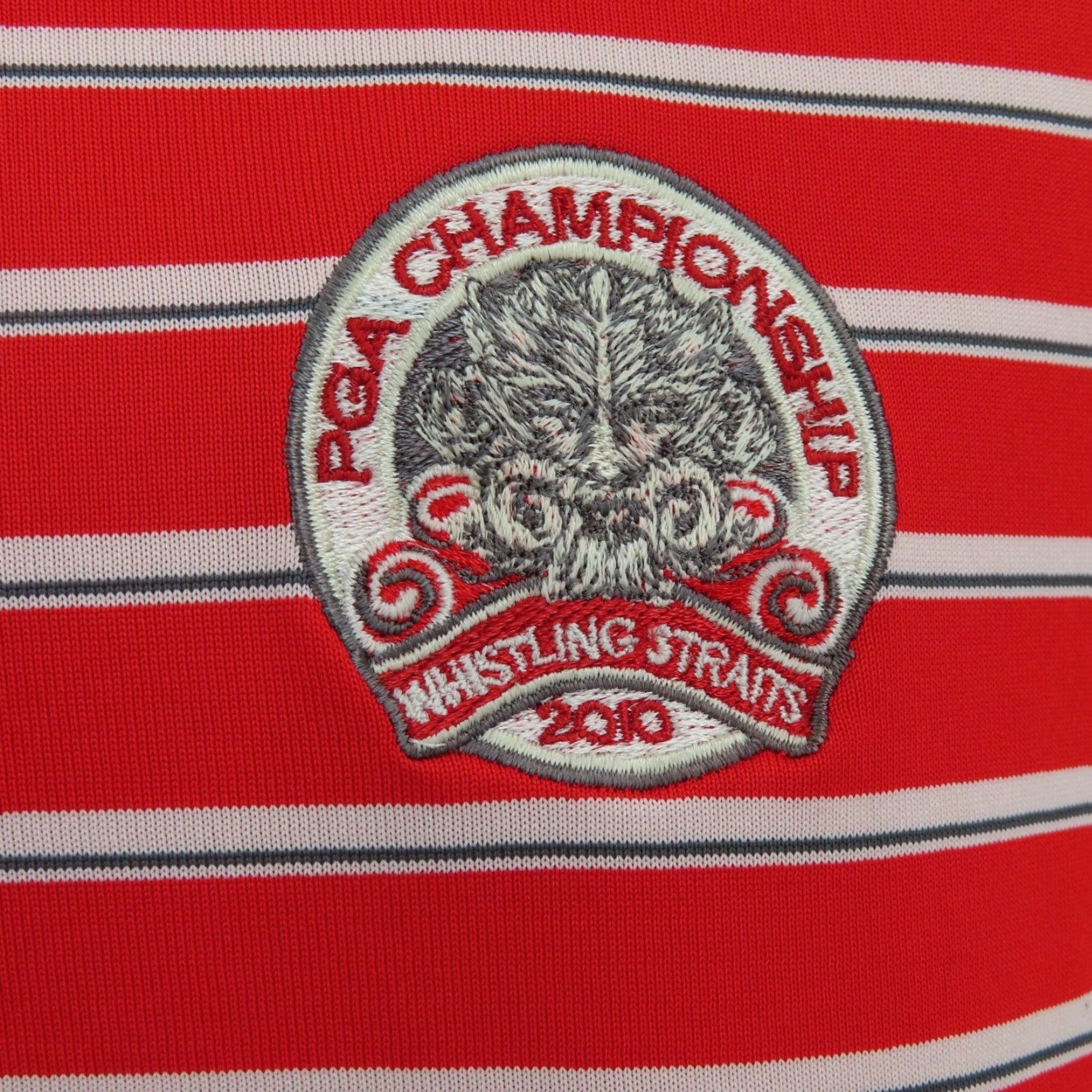 Nike Nike Golf Polo Shirt Men XL 2010 Whistling Straights PGA Championship Red Stripe Polo Shirt Size US XL / EU 56 / 4 - 3 Thumbnail