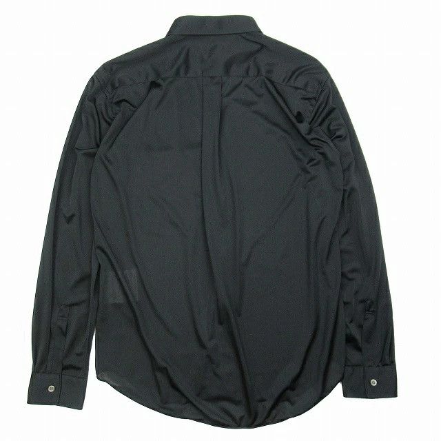 Comme des Garcons Homme Deux Shirt Semi-sheer Long sleeves See-through Cut and sew Black Size US M / EU 48-50 / 2 - 2 Thumbnail