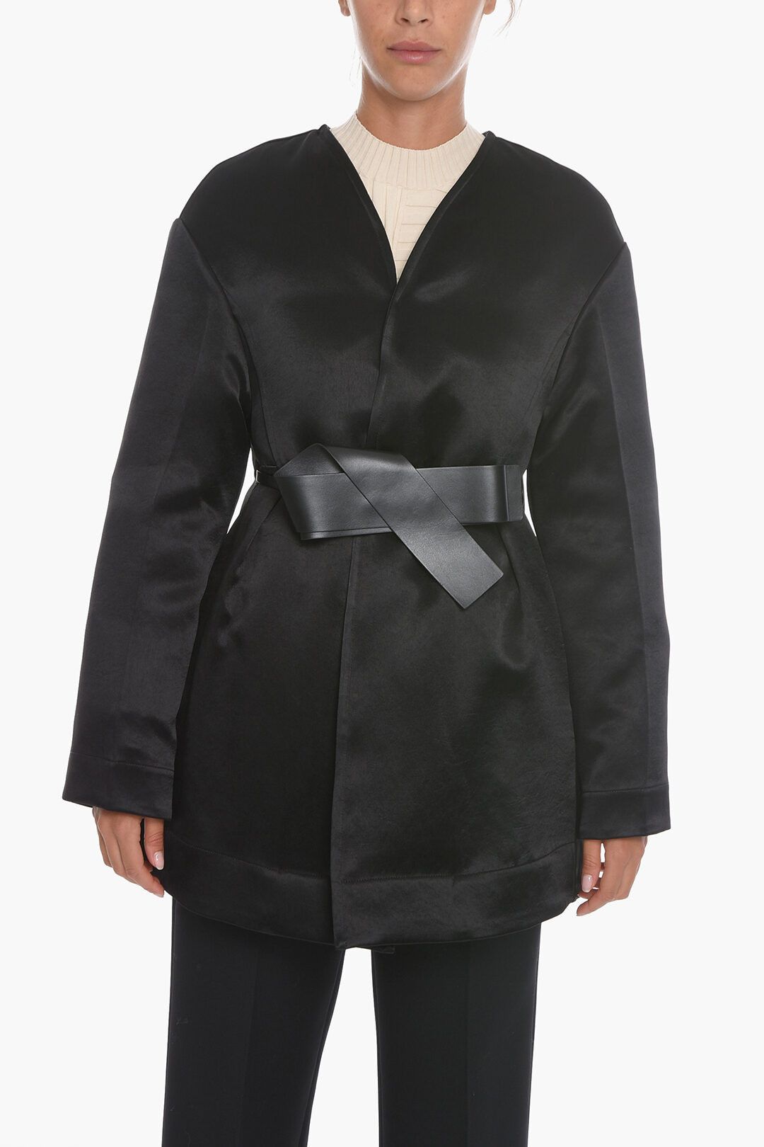 image of Jil Sander O1Dk11S0124 Jacket In Black, Women's (Size Small)