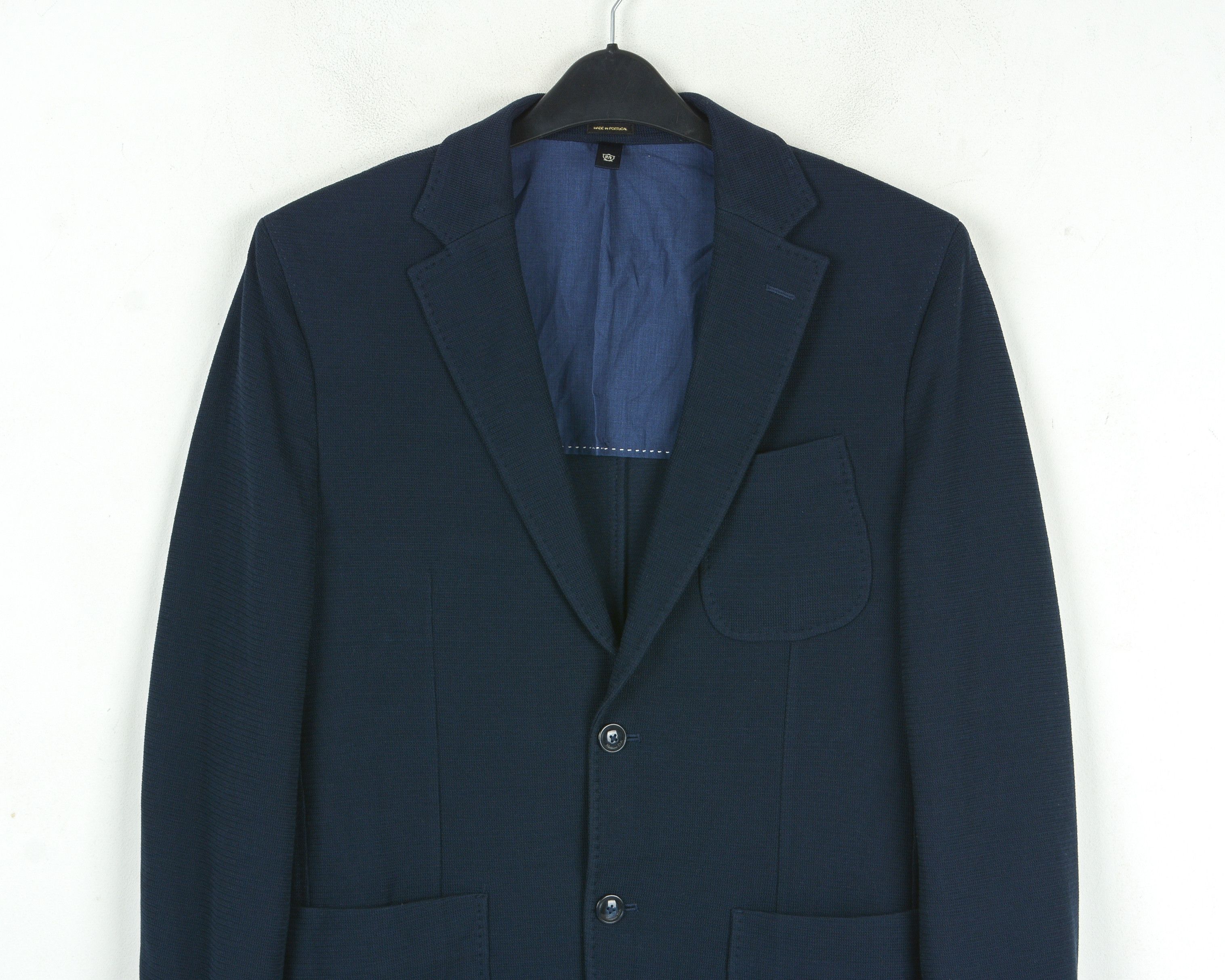 Massimo Dutti Cotton M Blazer US 40 Suit Jacket Slim fit EU 50 Coat Sport Size 40R - 4 Thumbnail
