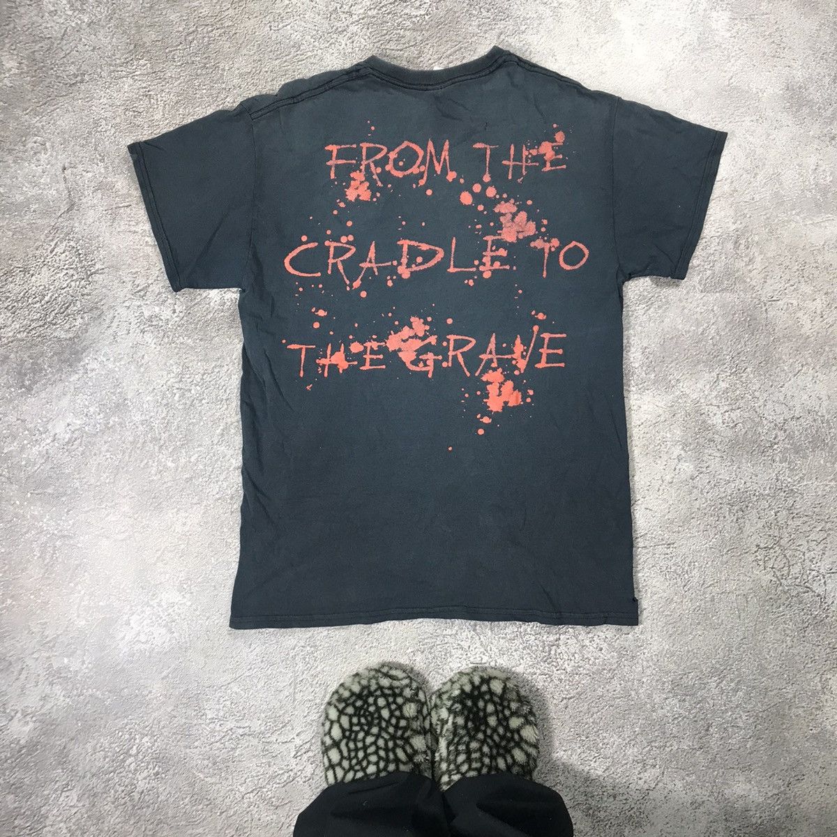 Vintage Vintage 90s Slayer Graphic Tee Sun Faded Thrashed Grunge M Size US M / EU 48-50 / 2 - 5 Thumbnail