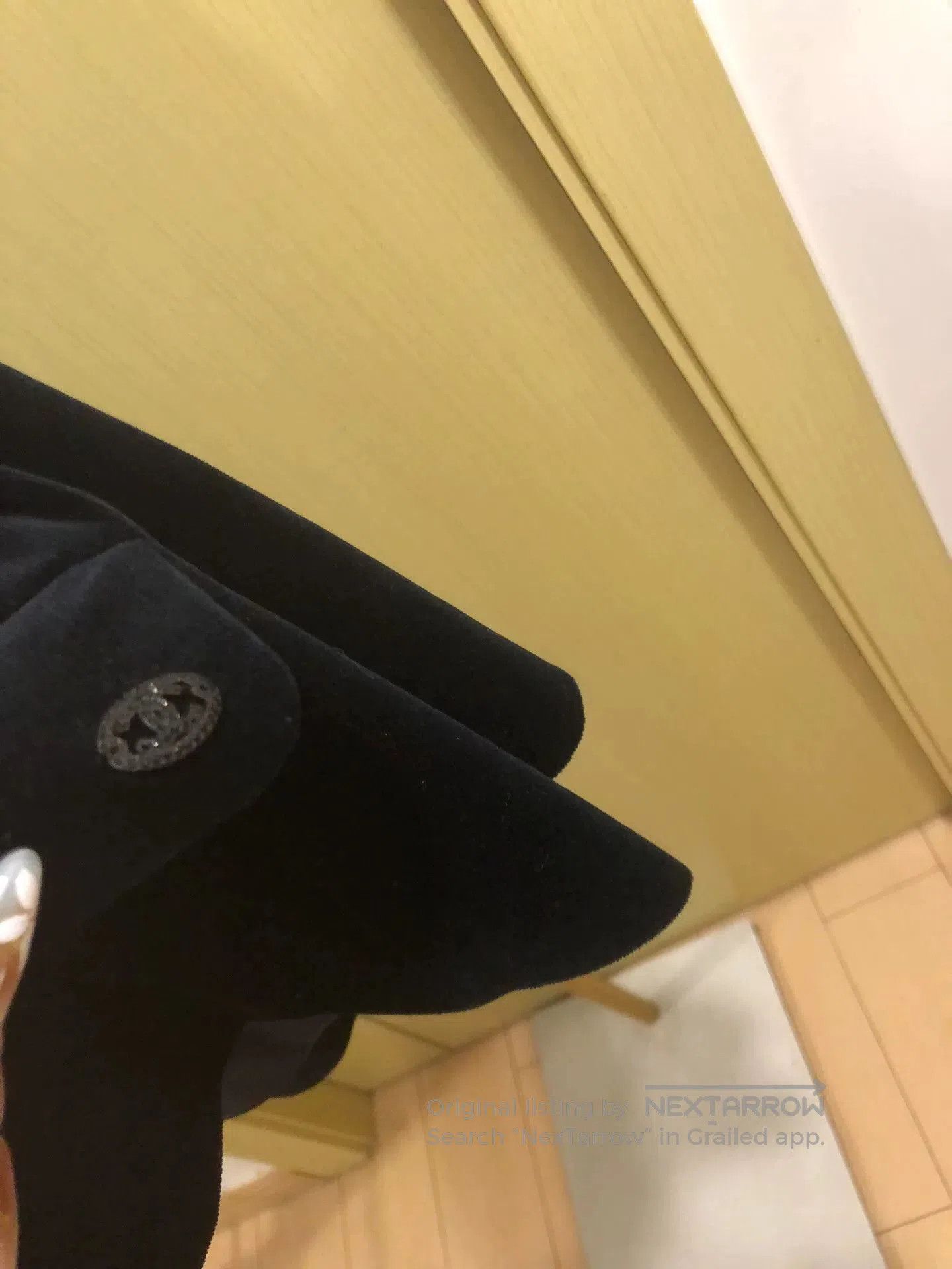 Chanel Chanel Velvet Blazer in Black. Size M / US 6-8 / IT 42-44 - 4 Thumbnail