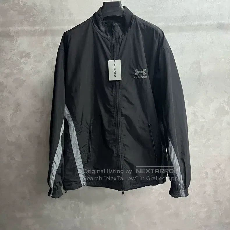 Balenciaga Balenciaga Black striped color-blocked logo print embroide Size US L / EU 52-54 / 3 - 6 Thumbnail