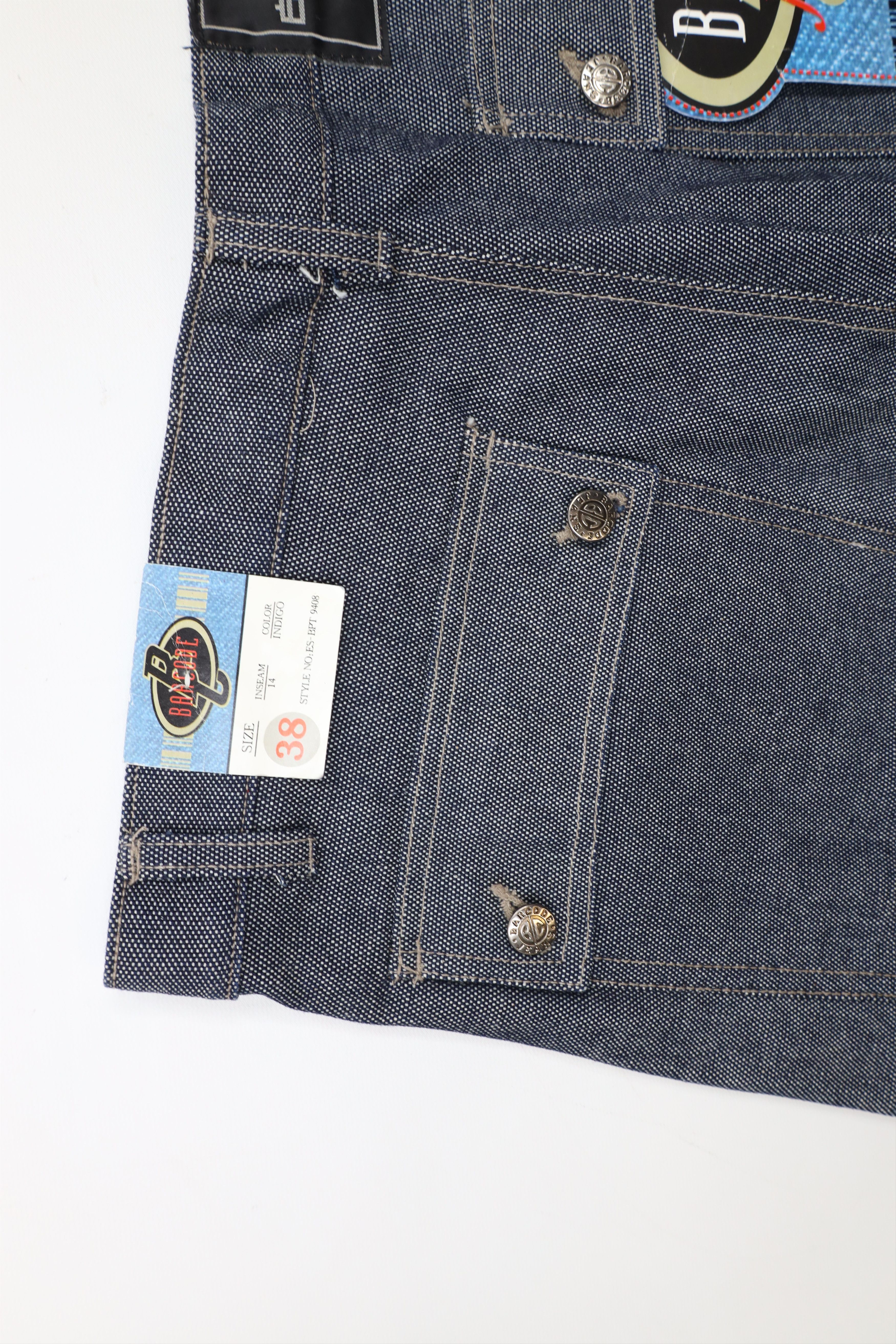 Vintage Deadstock Vintage 90s Y2K Streetwear Denim Cargo Shorts Blue Size US 38 / EU 54 - 14 Thumbnail